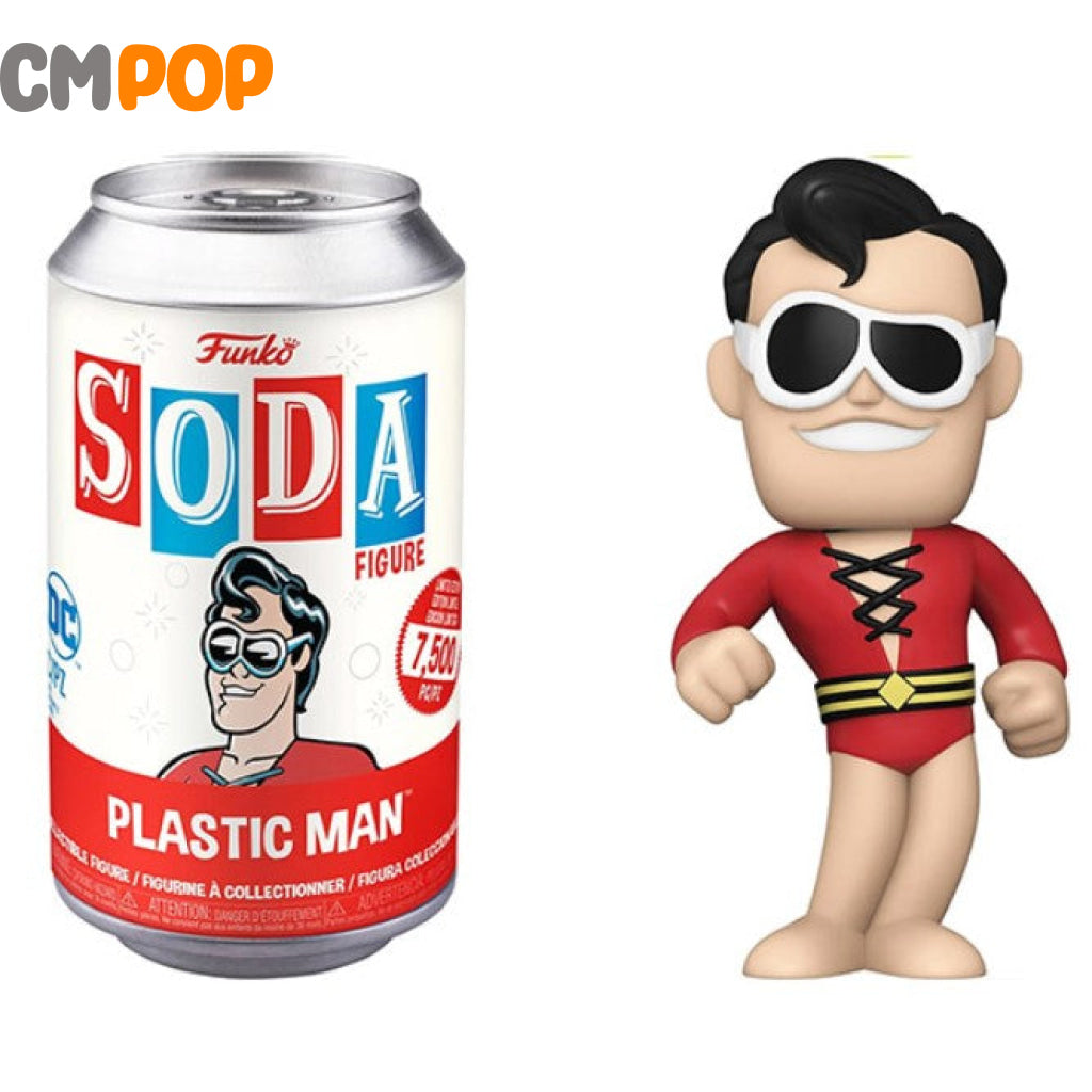 Plastic Man - Funko Vinyl Soda 7500 Pieces Dc Chance Of Chase