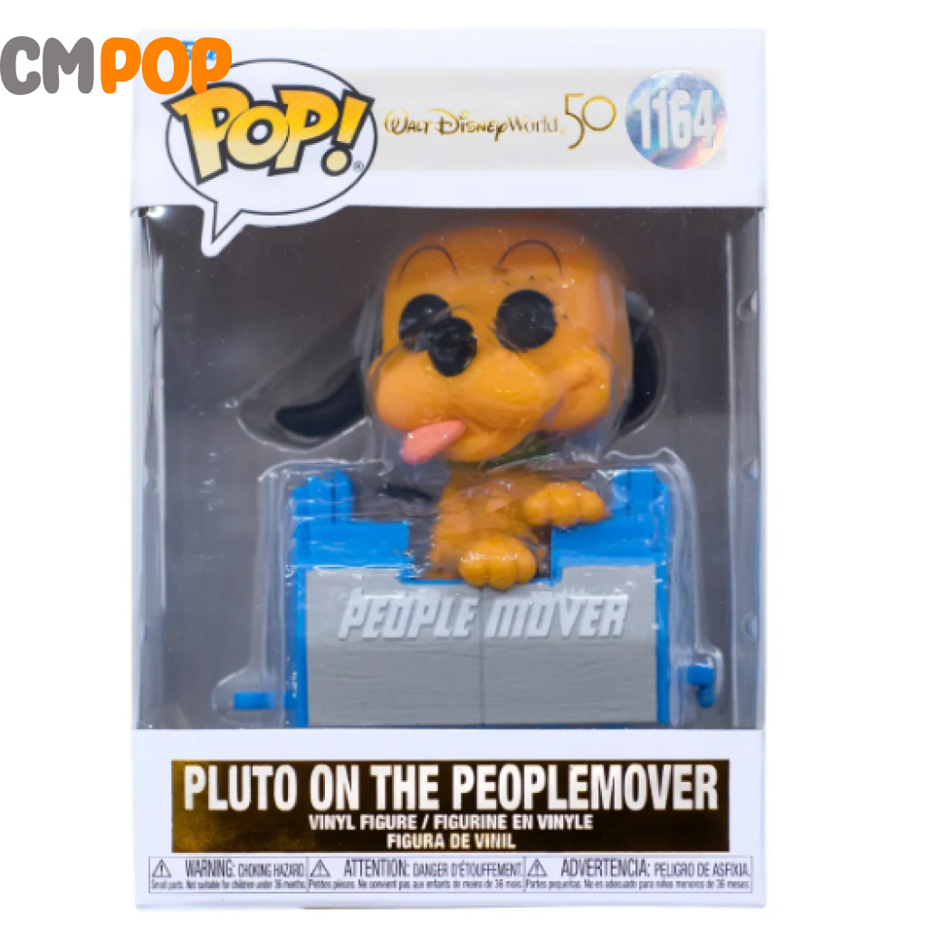 Pluto On The Peoplemover - #1164 Funko Pop! Disney 50 Yrs Pop