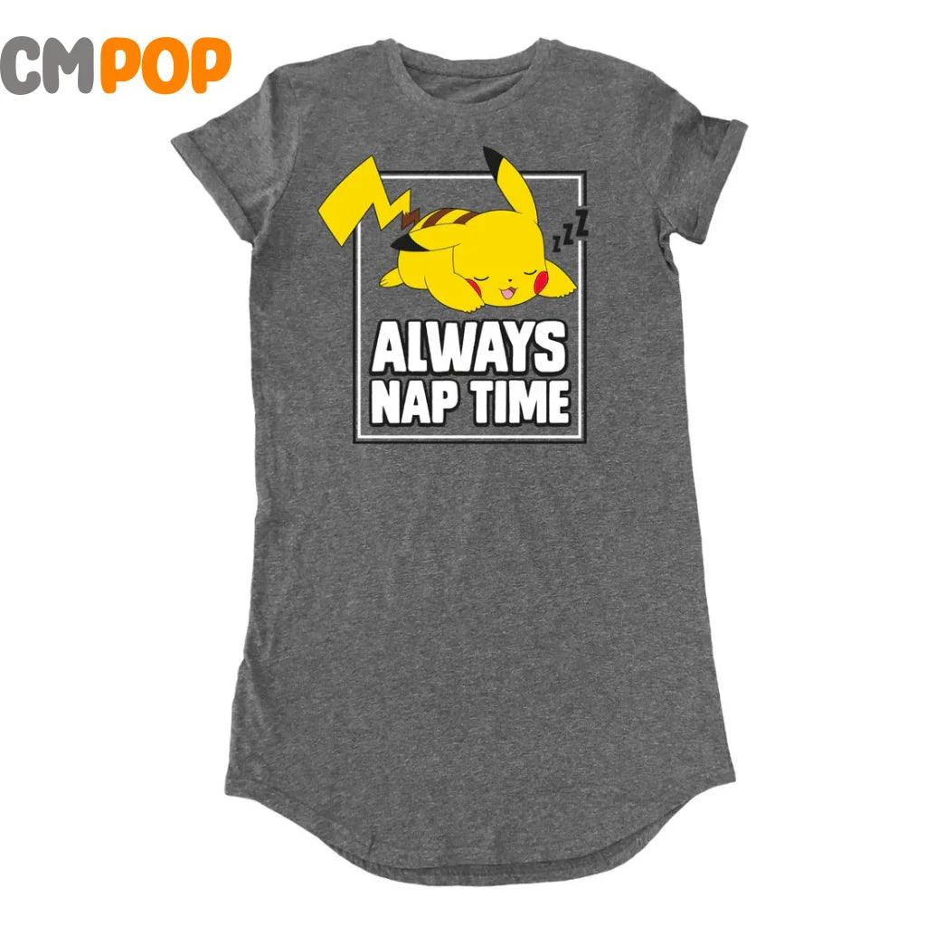 Pokemon - Always Nap Time T-Shirt Dress - Size: Large