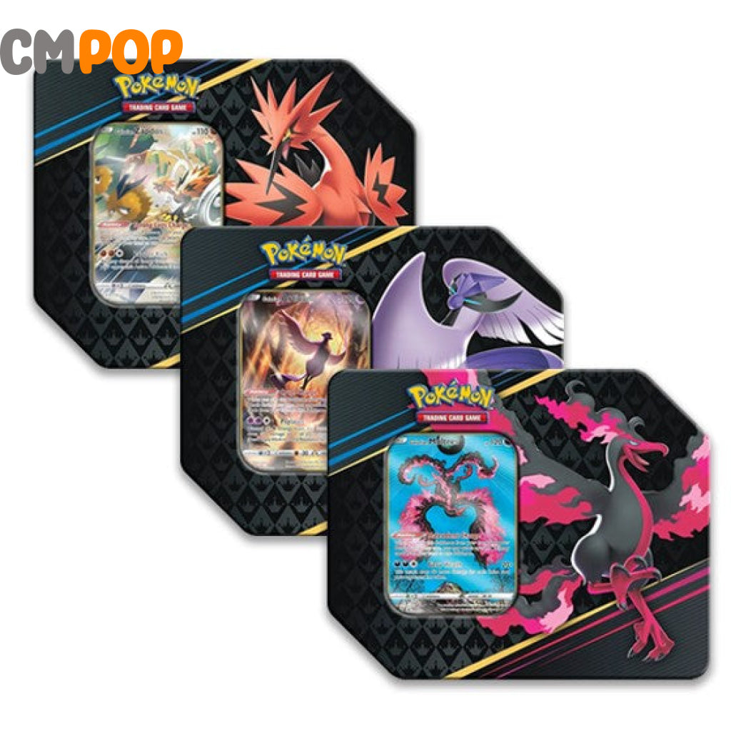 【英語版】ガラル三鳥 Crown Zenith Tin 3種セット Pokémon: Crown Zenith - Galarian Birds Tin
