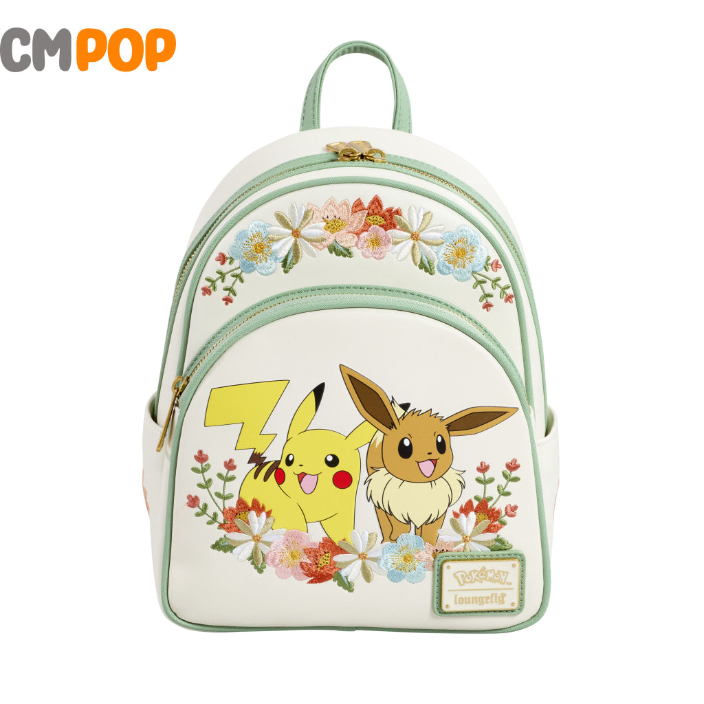 Pokémon Pikachu & Eevee Floral Mini backpack - Loungefly - Coming Soon - on Sale 30th April Loungefly