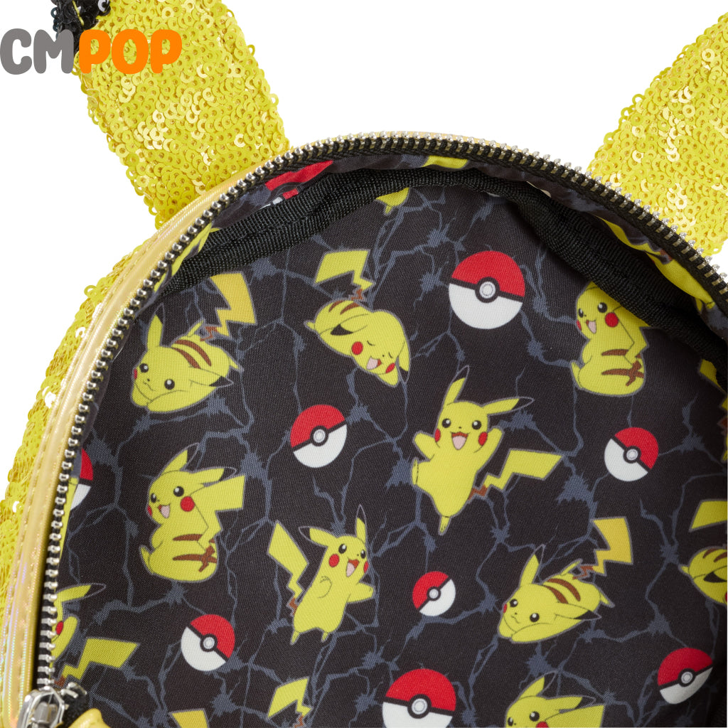 Pokemon World 1-1 Games Sequin Pikachu Cosplay Mini Backpack - Loungefly Loungefly