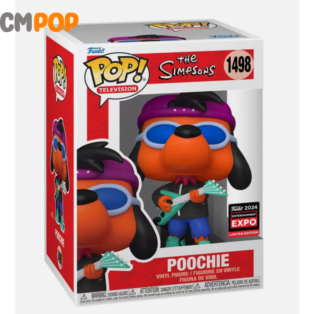 Poochie - #1498 Funko Pop! Television The Simpsons 2024 Expo Entertainment Limited Edition Pop