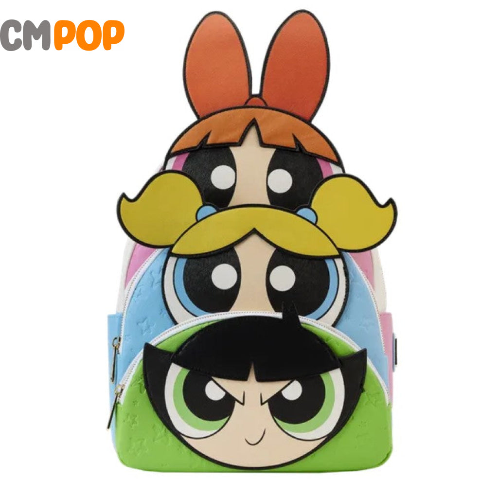 Powerpuff Girls Triple Pocket Backpack - Cartoon Network Loungefly