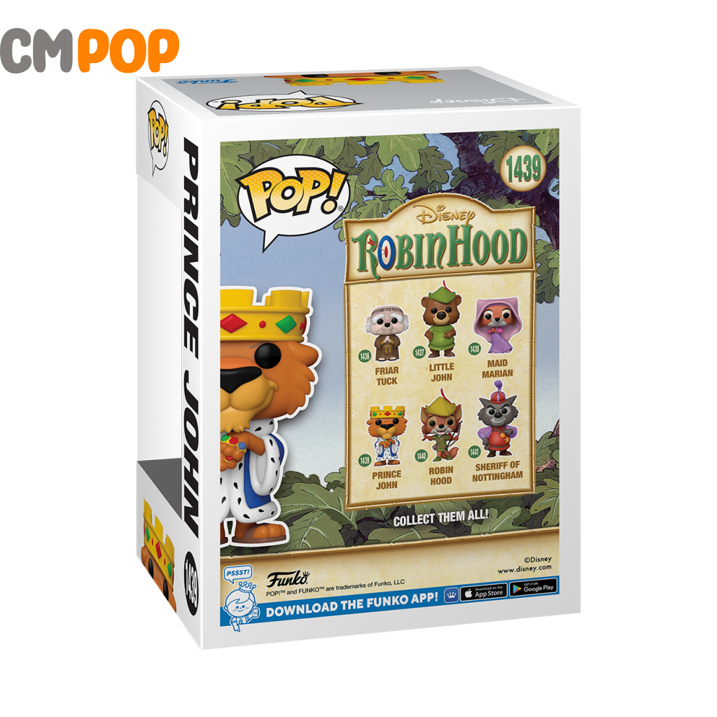Prince John - #1439 Funko Pop! Disney Robin Hood Pop