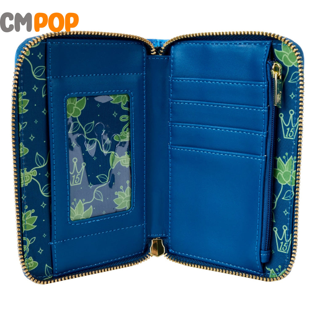 Princess And The Frog 15Th Anniversary Zip Around Wallet - Loungefly