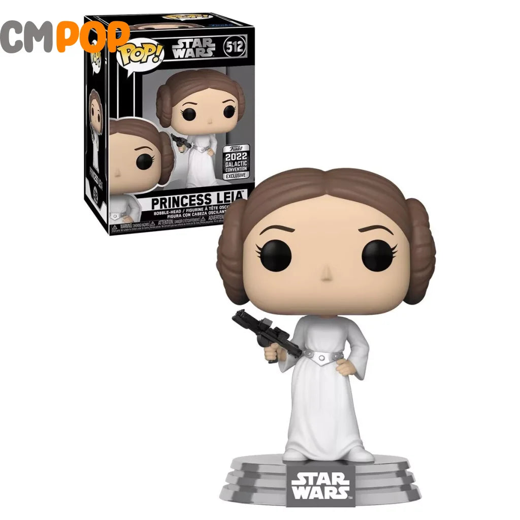 Princess Leia - #512 Funko Pop! Star Wars 2022 Galactic Convention Exclusive Pop