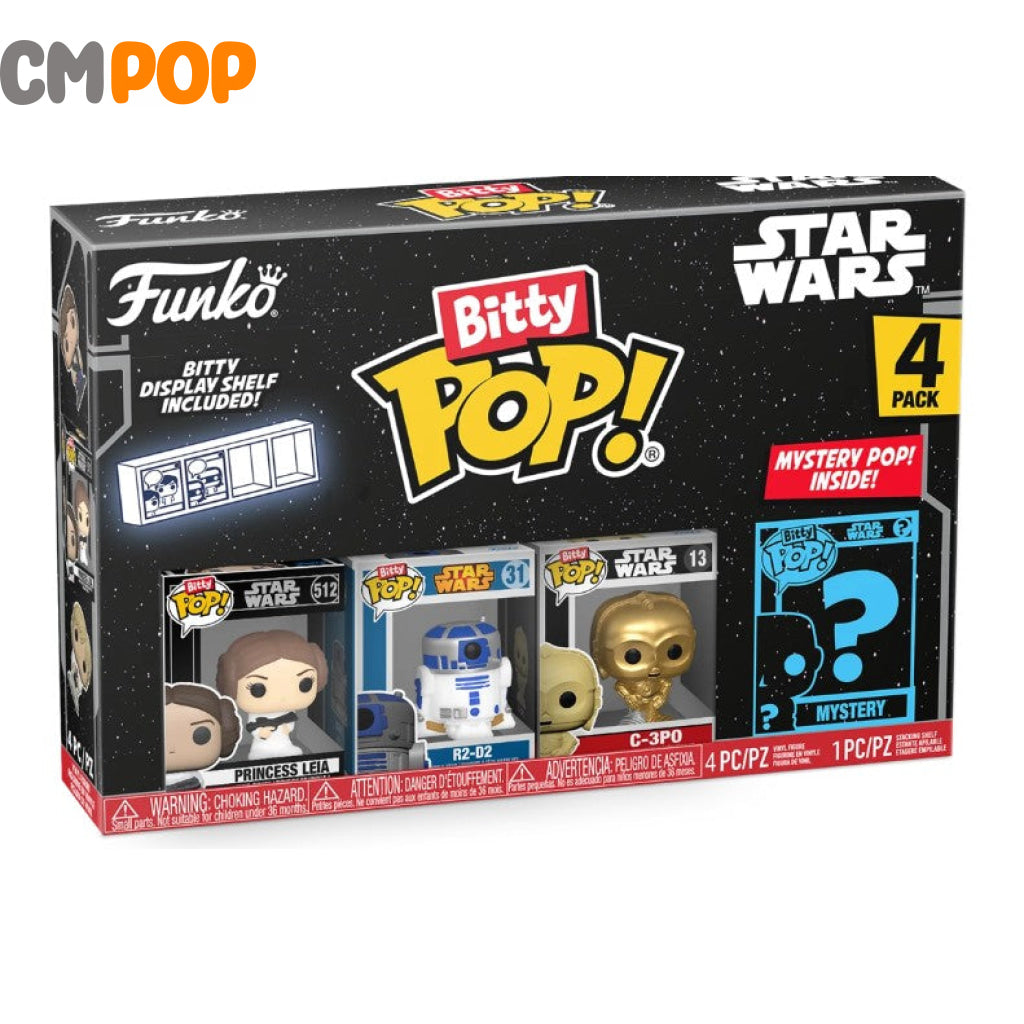 Princess Leia R2-D2 and C-3PO - Bitty Funko Pop! - Star Wars - Mystery Pop Funko Pop