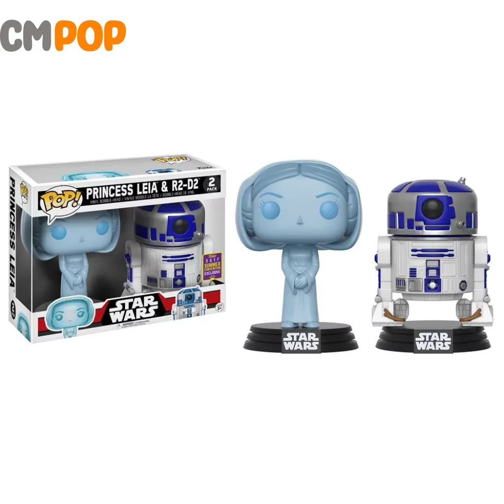 Princess Leia & Rd-D2 - Funko Pop! Disney Star Wars 2017 Summer Convention Exclusive Pop
