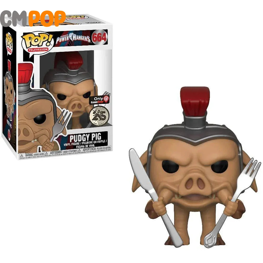 Pudgy Pig- #664 - Funko Pop! - Television - Power Rangers - GameStop Exclusive Funko Pop