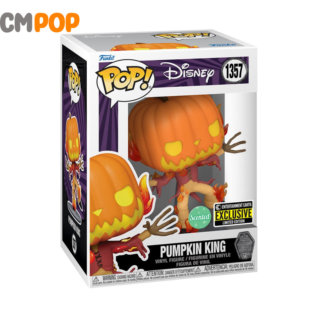 Pumpkin King - #1357 Funko Pop! Disney Scented Entertainment Earth Exclusive Limited Edition