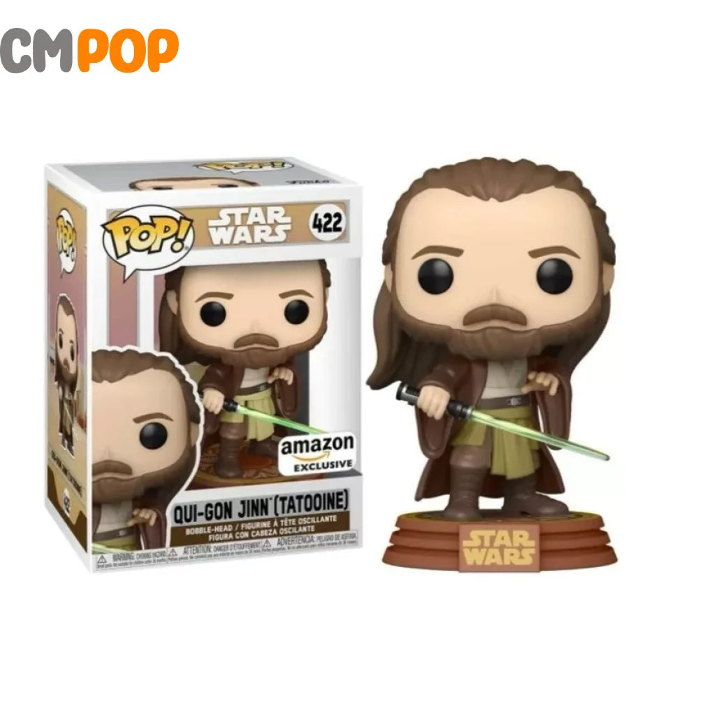 Qui-Gon Jinn (Tatooine) - #422 Funko Pop! Star Wars Amazon Exclusive Pop