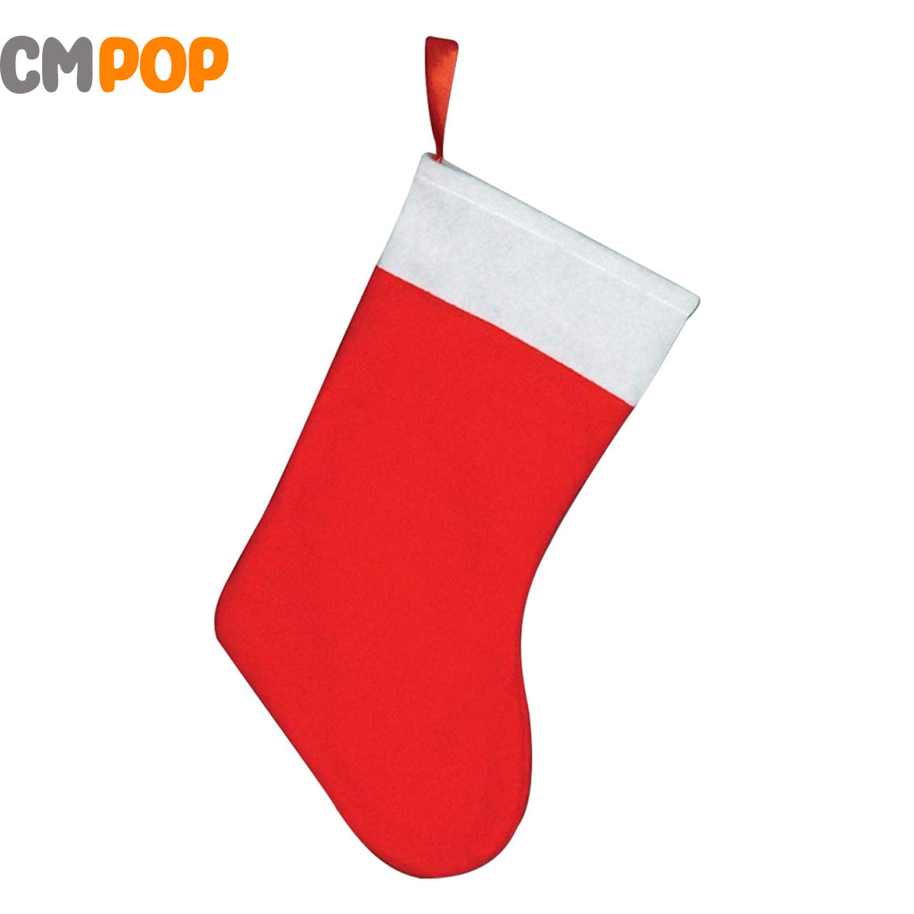 Red Felt Christmas Stocking Wall Stickers