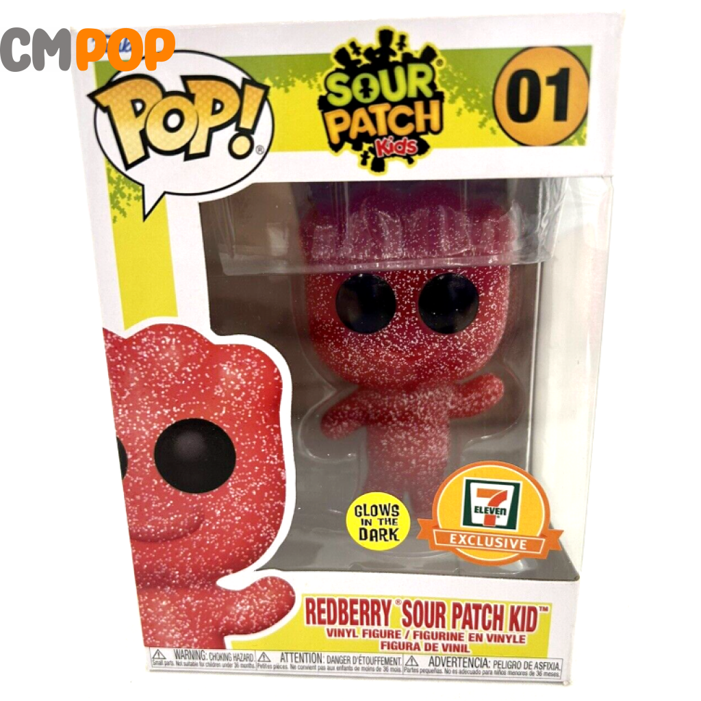 Redberry Sour Patch Kid - #01 Funko Pop! Glow In The Dark Exclusive Pop