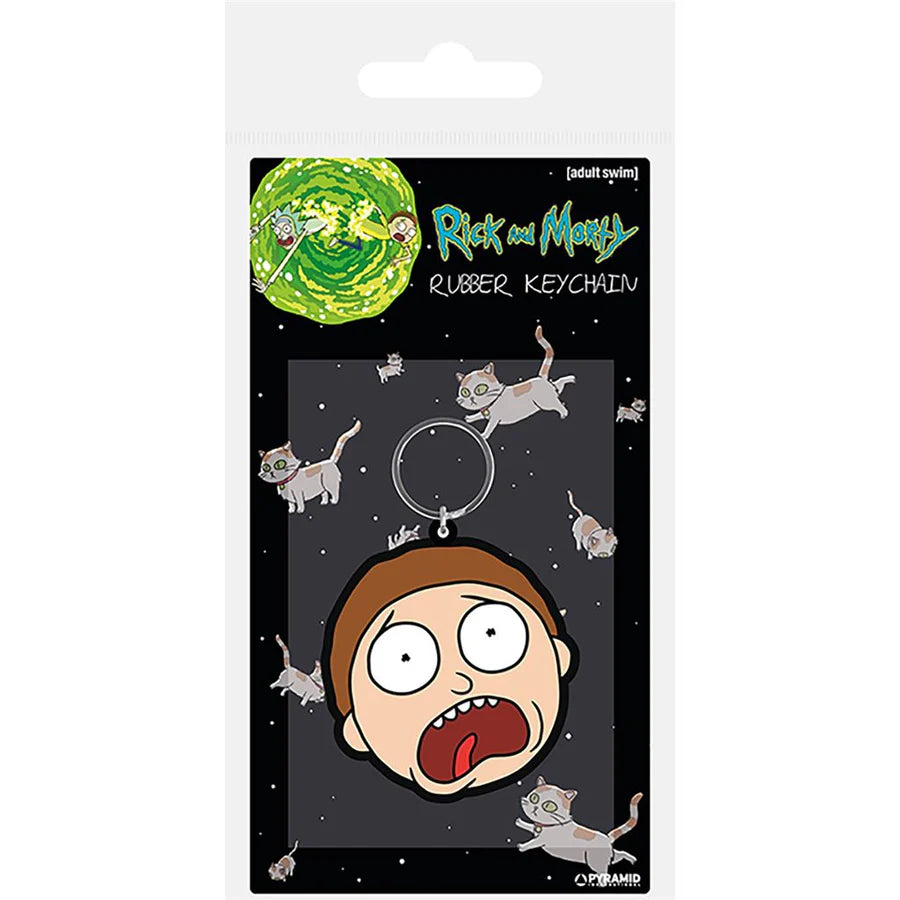 Rick And Morty (Morty Terrified Face) - Keychain