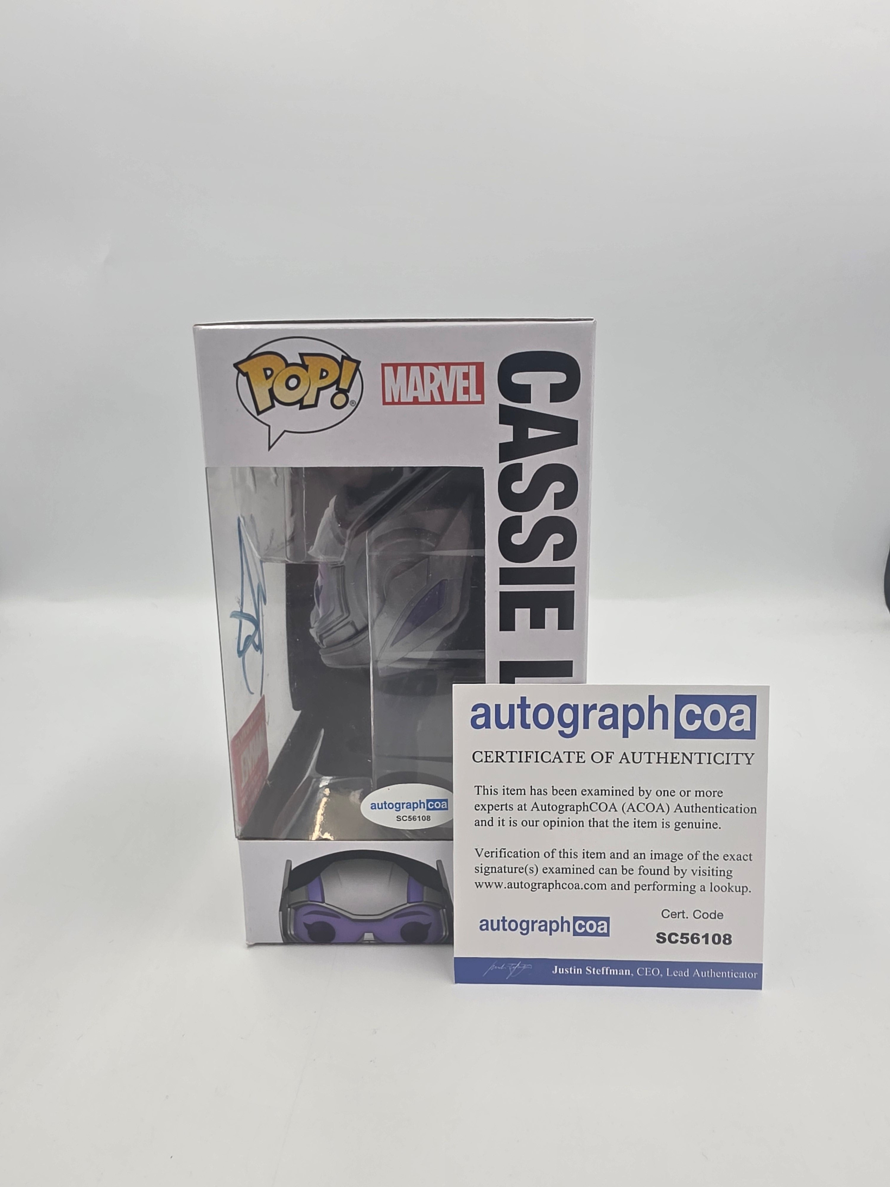 Cassie Lang - #1167 - Funko Pop! - Marvel - Ant-Man Wasp - MCC Exclusive -Signed By Kathryn Newton - Autographcoa Certified Funko Pop! - Styles may vary*