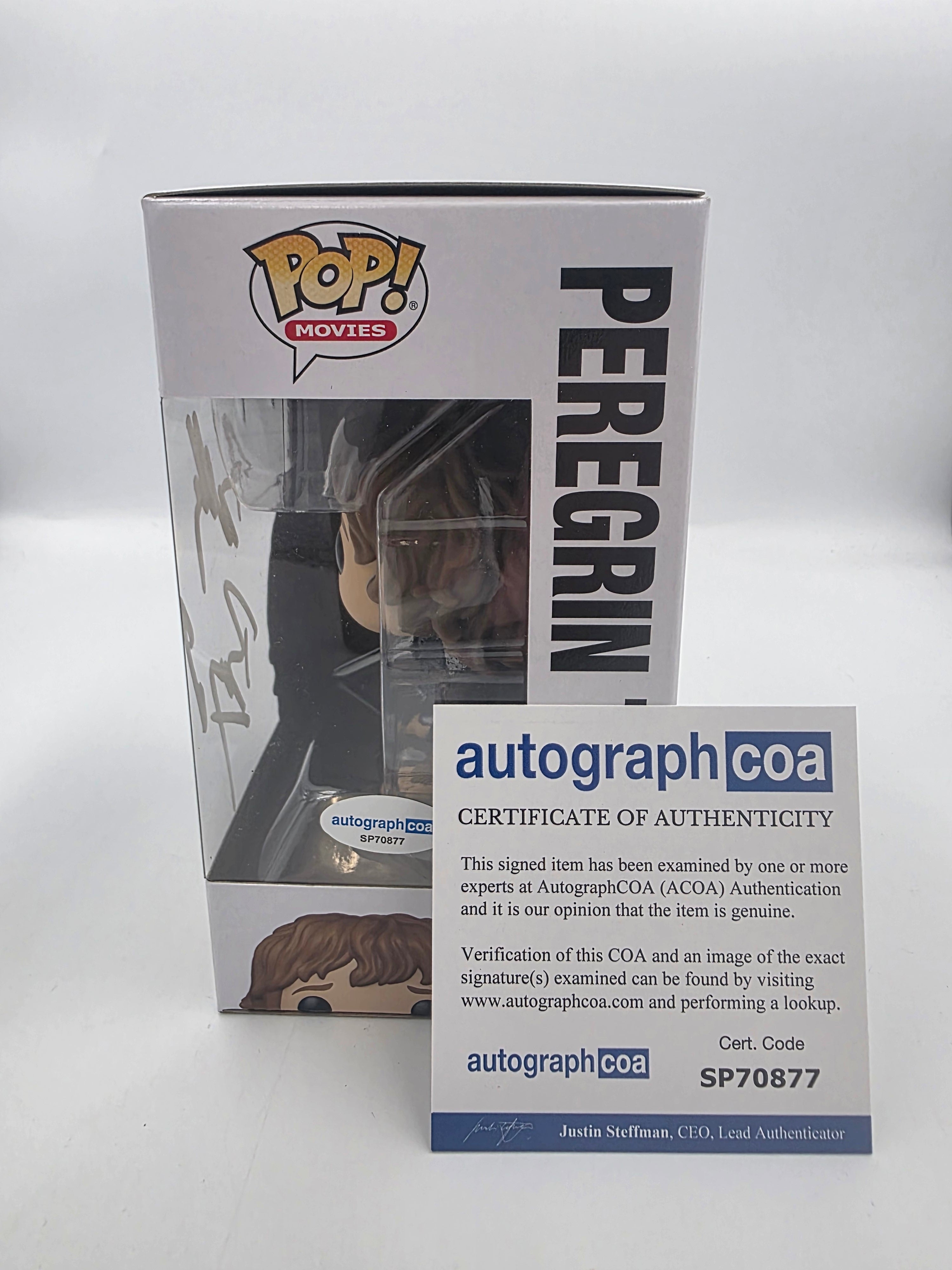 Peregrin Took - #1985 - Lord of the Rings - Funko Pop - Signed By Billy Boyd - Autographcoa Certificated