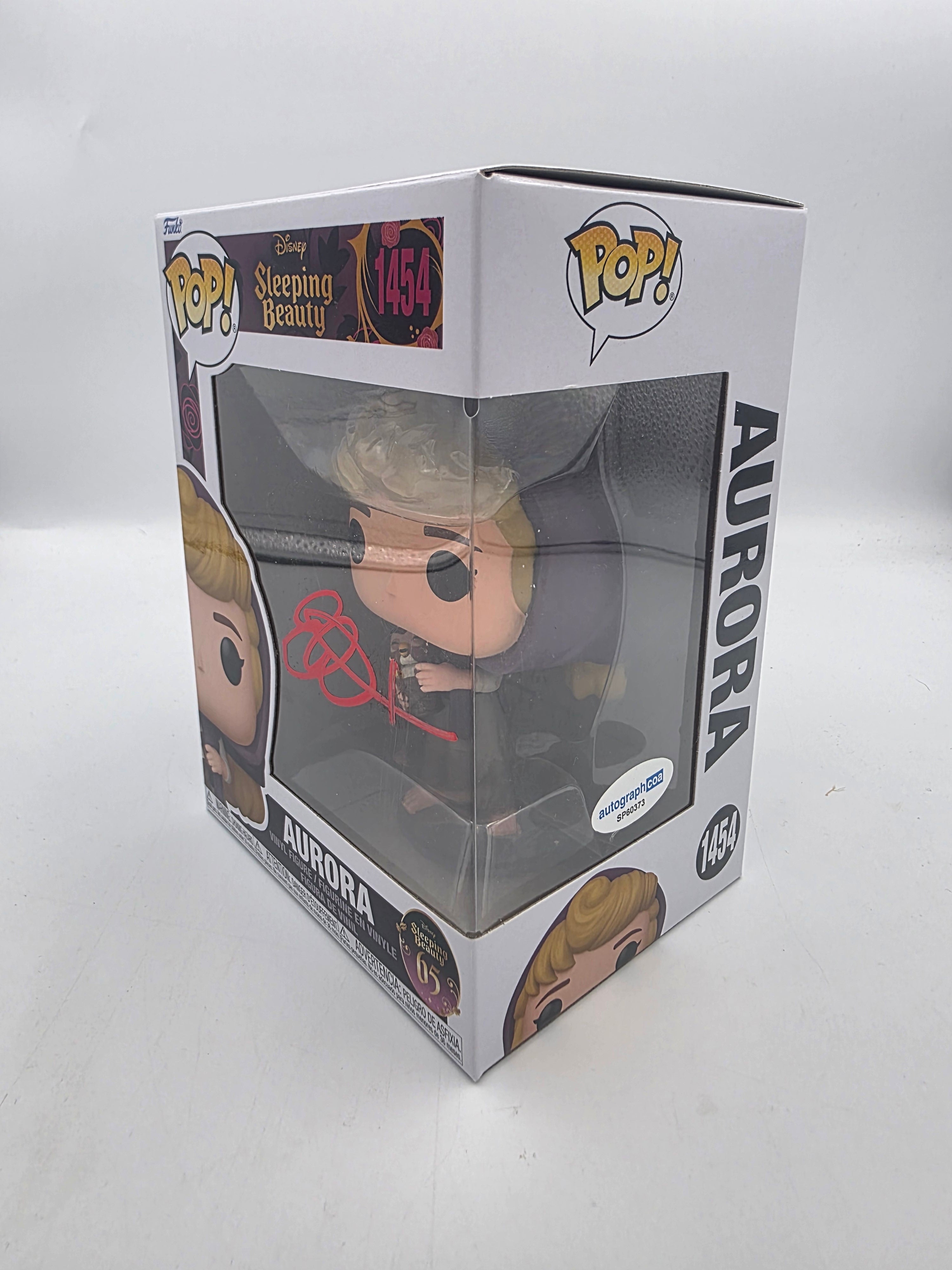 Aurora With Owl - #1454 - Funko Pop! - Disney Princess - Sleeping Beauty 65th - Disney - Signed By Eleanor Worthington-Cox - Autographcoa Certificated