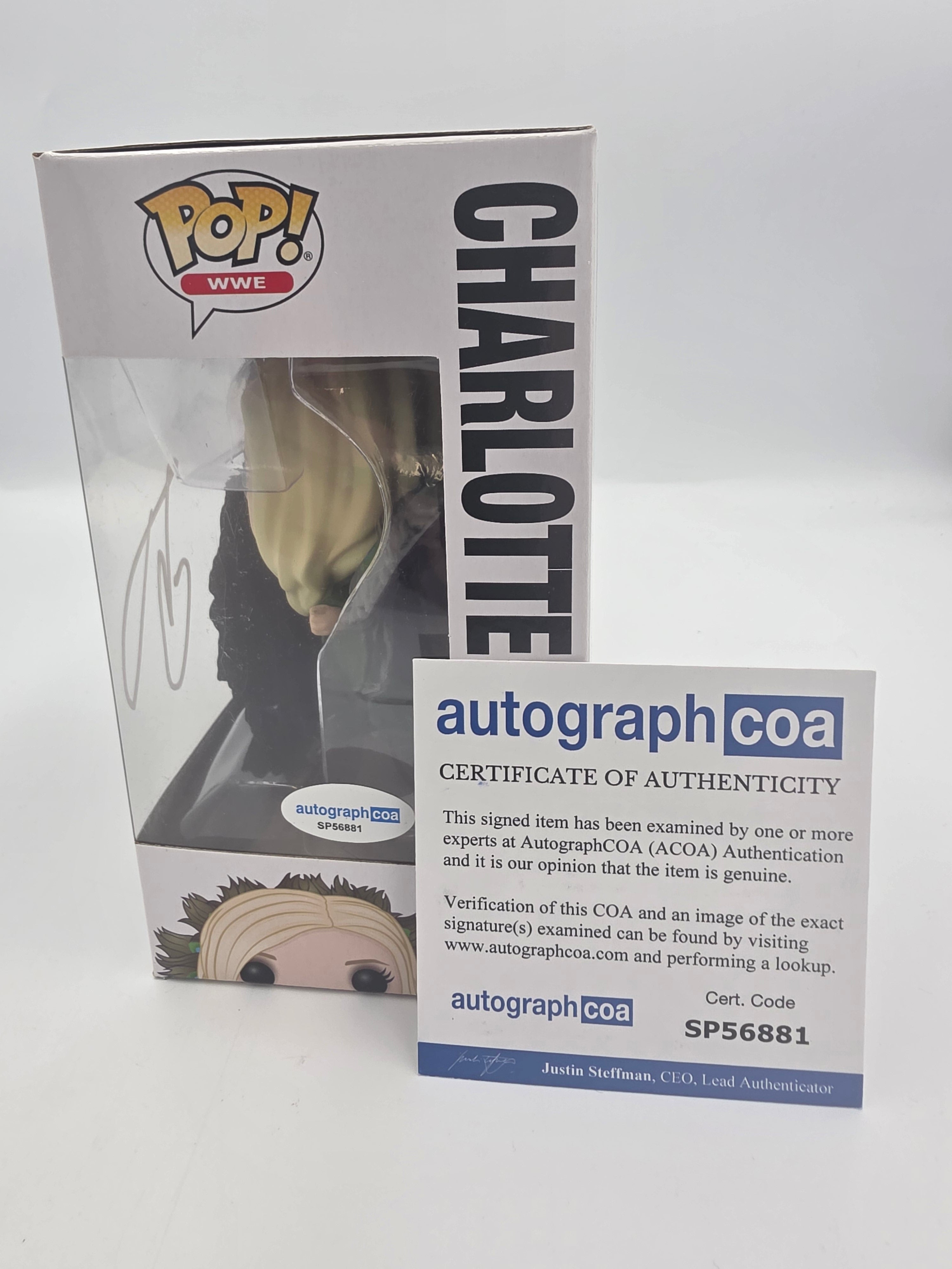 Charlotte Flair - #62 - Funko Pop! - WWE - Signed By Charlotte Flair - Autographcoa Certified