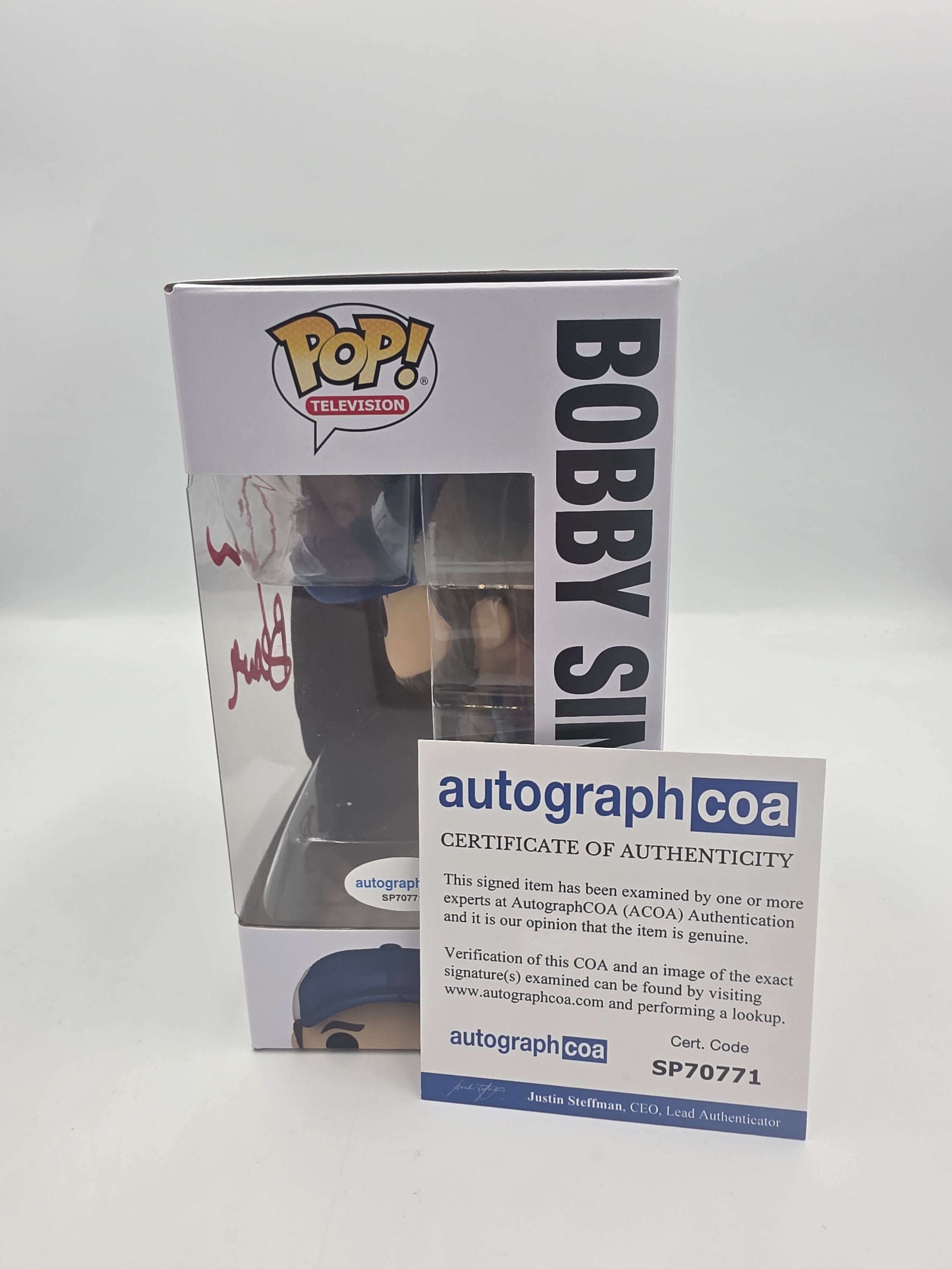 Bobby Singer - #1838 - Funko Pop! - Television - Supernatural Join the Hunt - Signed By Jim Beaver - Autographcoa Certified