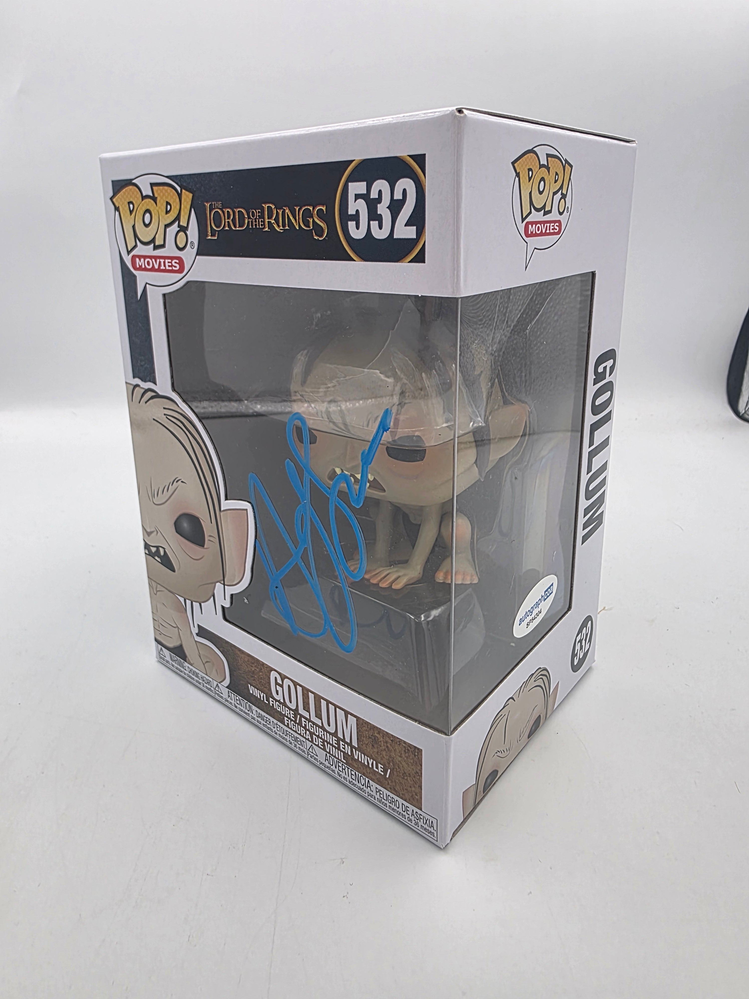 Gollum - #532 - Lord Of The Rings - Signed By Andy Serkis - Autographcoa Certificated