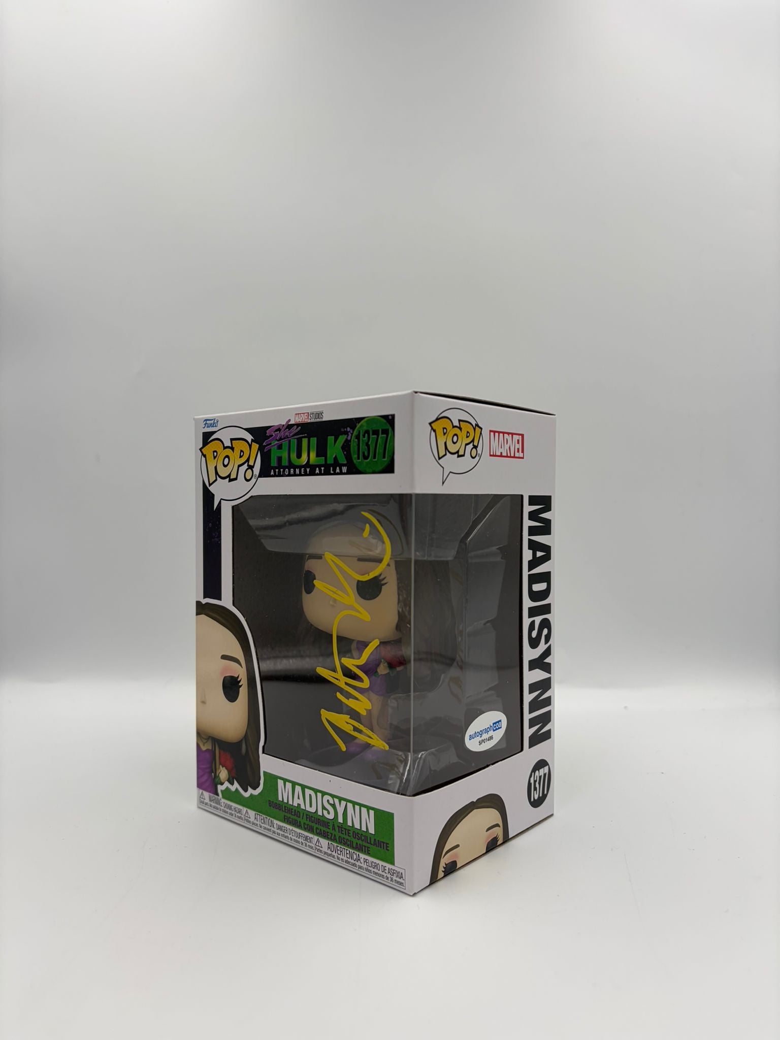 Madisynn - #1377 - Funko Pop! - Marvel - She Hulk - Signed By - Certified Pop