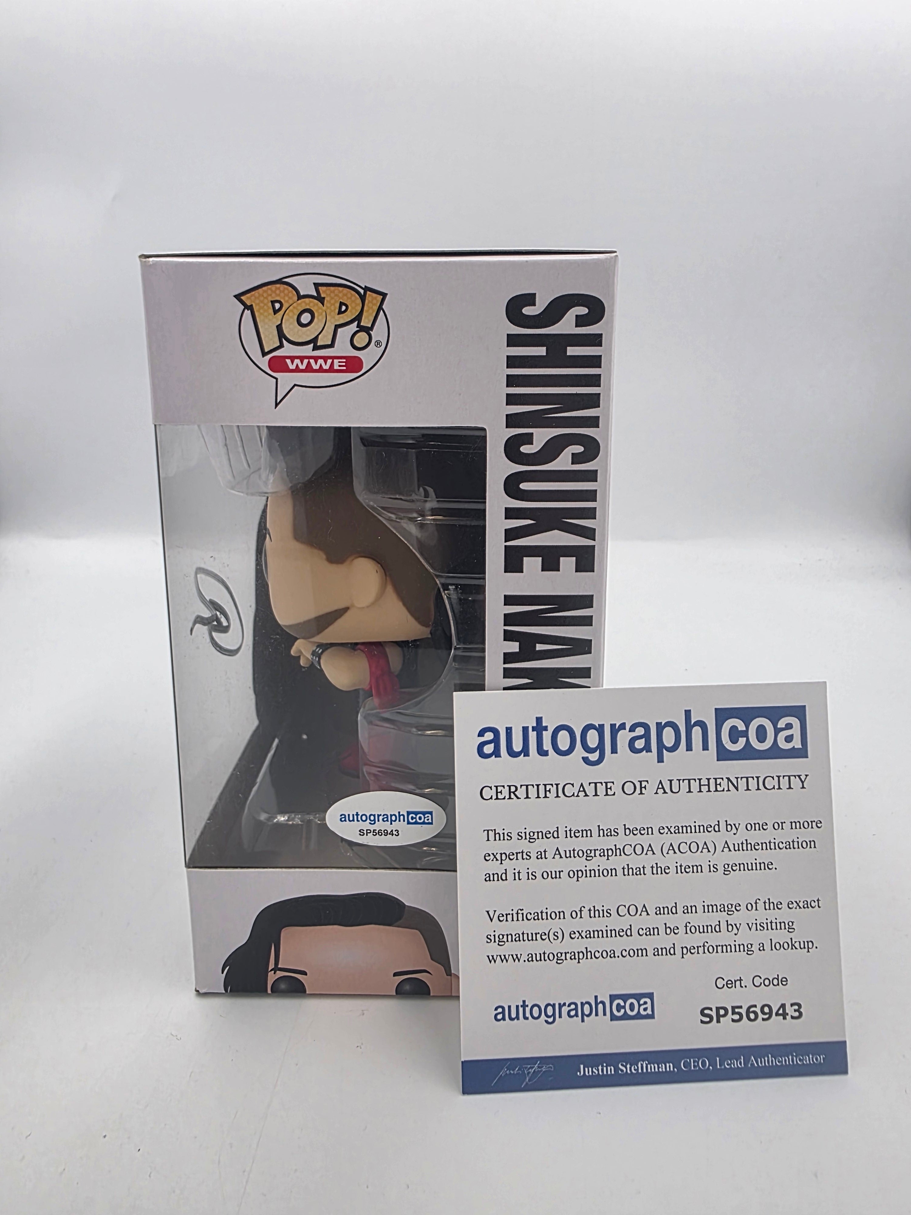 Shinsuke Nakamura - #45 - Funko Pop! - WWE - Signed By Shinsuke Nakamura - Autographcoa Certificated