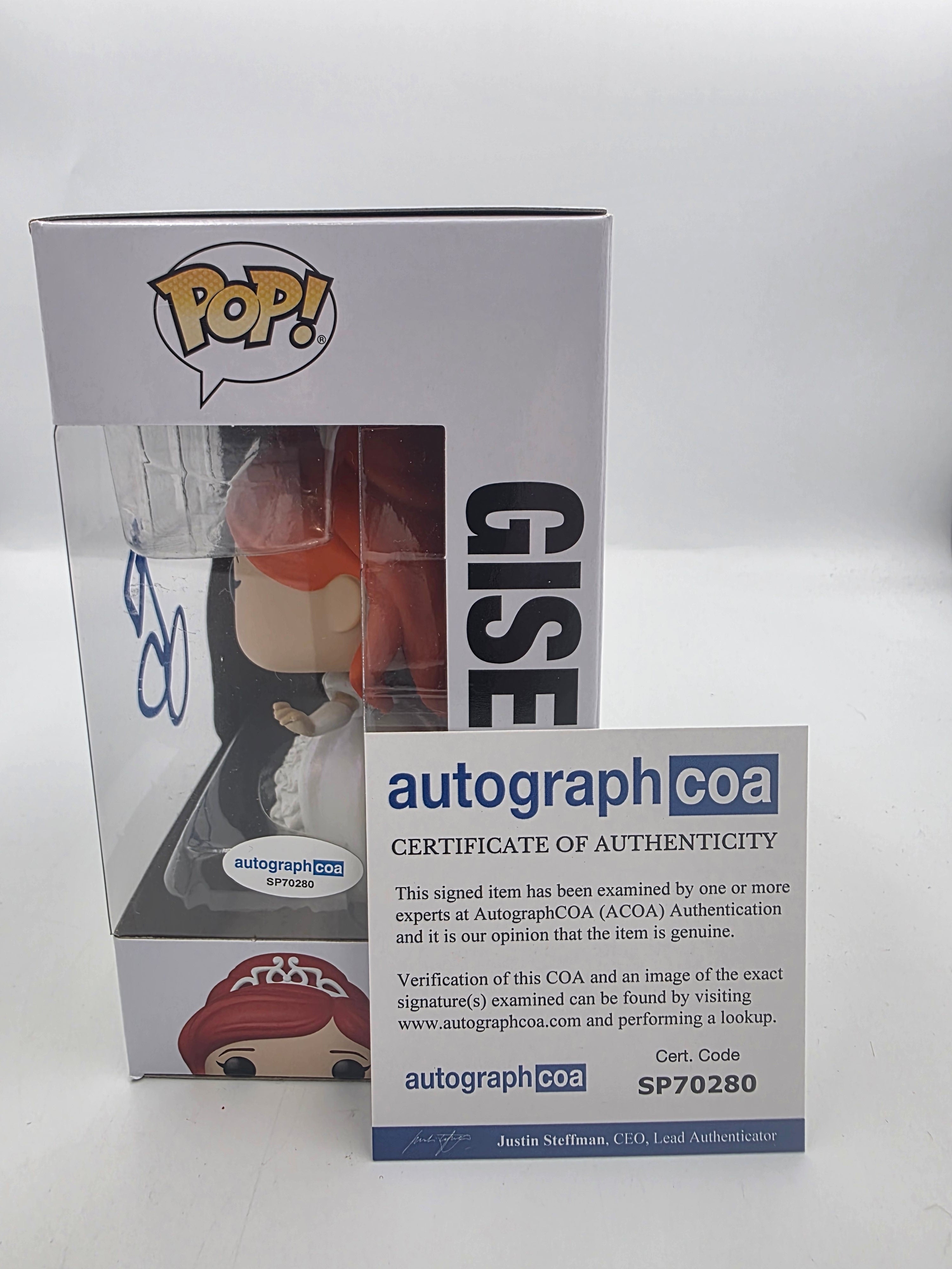 Enchanted: Giselle - #1727- Funko POP! - Signed By Amy Adams - Autographcoa Certificated