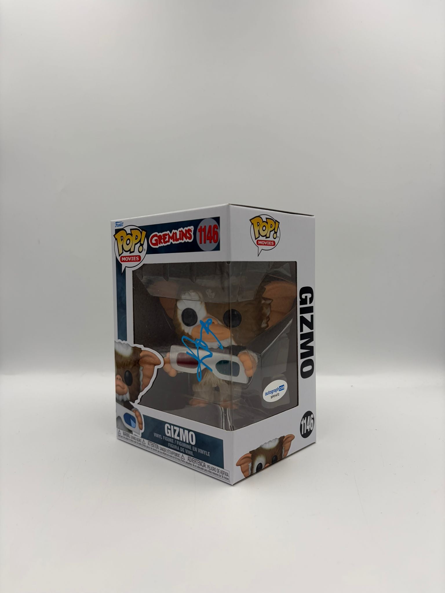 Gizmo - #1146 - Funko Pop! - Gremlins - Horror - Movies - Flocked - Signed By Howie Mandel