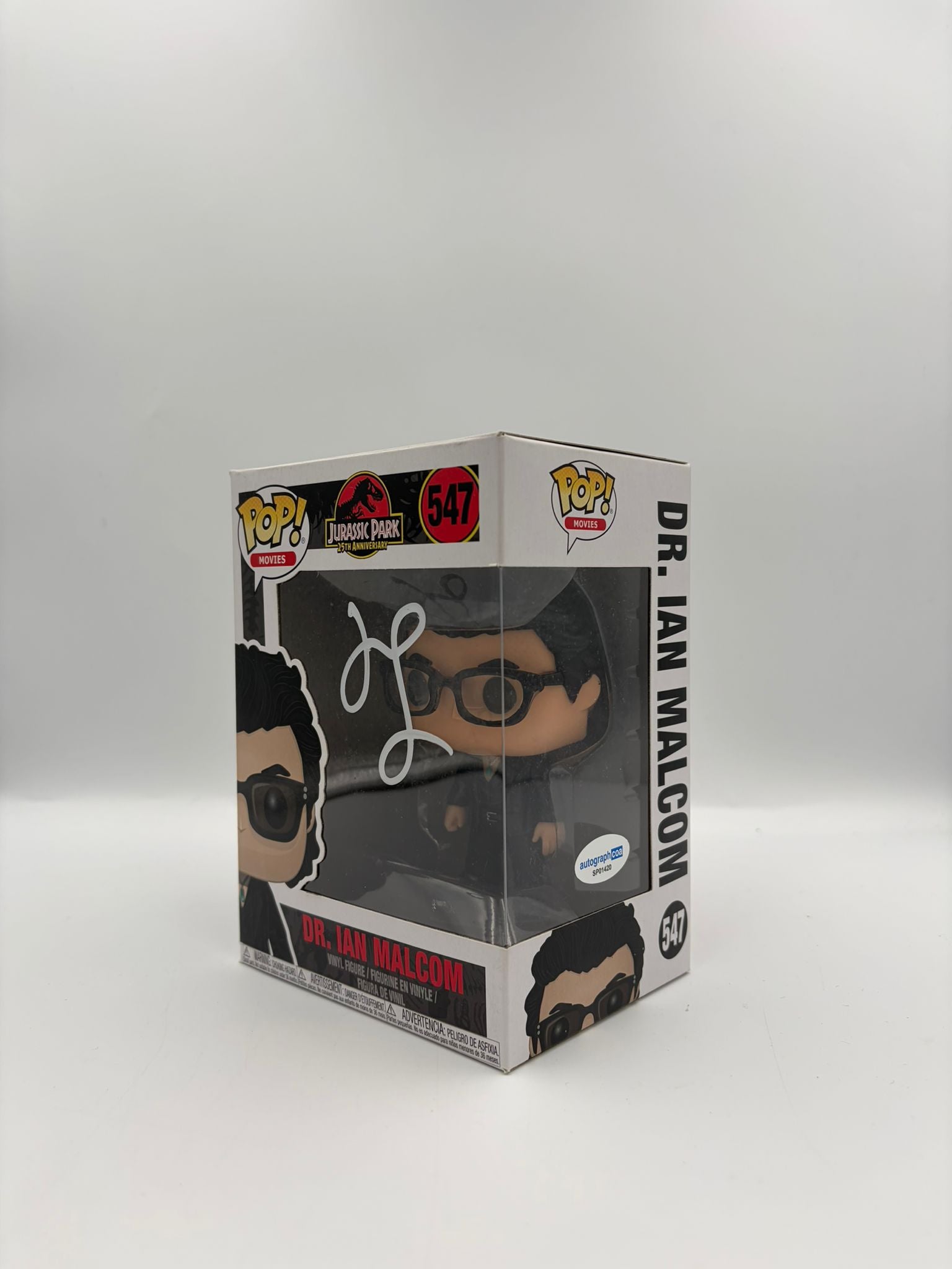 Dr. Ian Malcom- #547 - Funko Pop! - Jurassic Park - Movie - Signed By Jeff Goldblum - Certified Pop