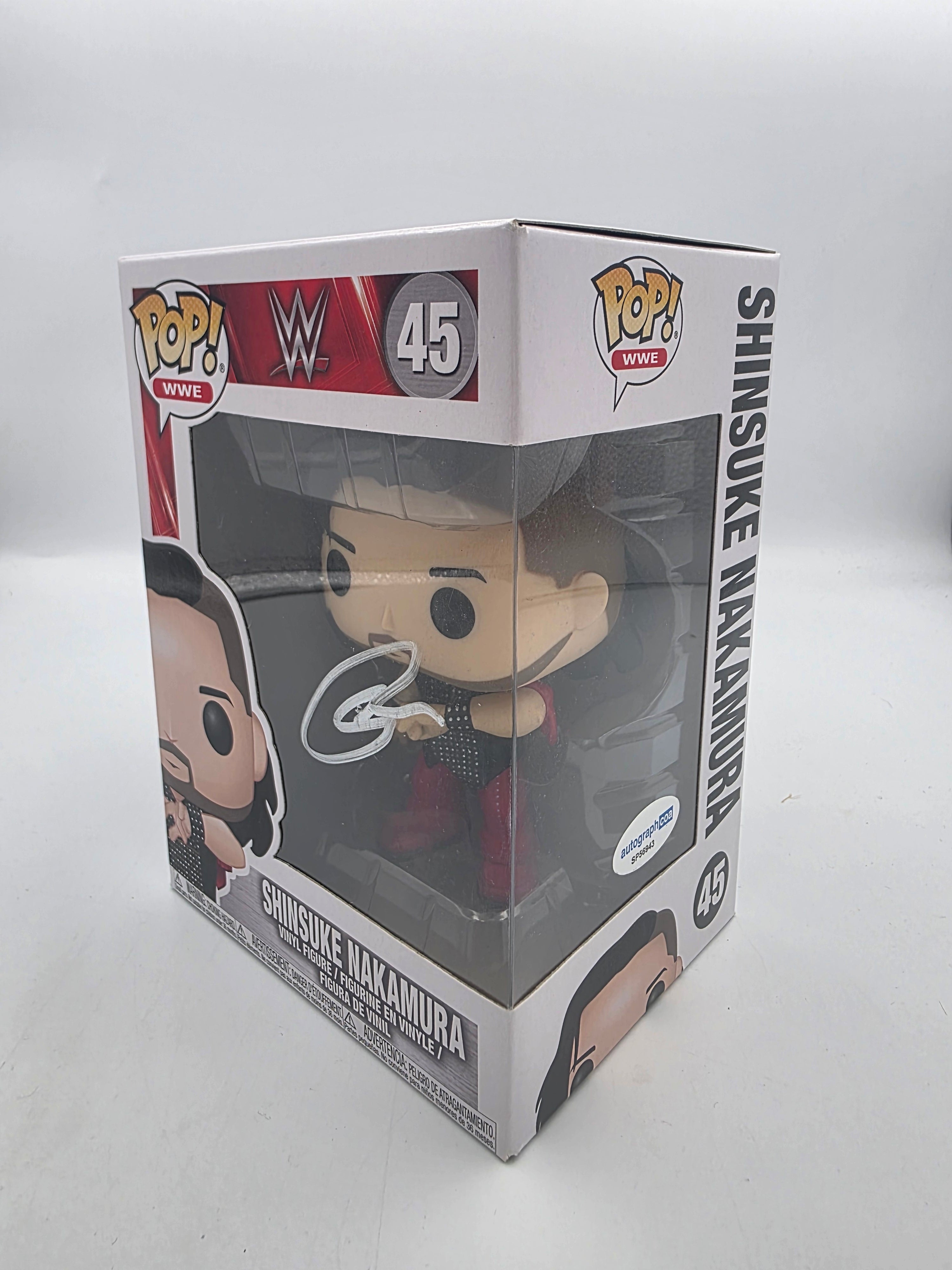 Shinsuke Nakamura - #45 - Funko Pop! - WWE - Signed By Shinsuke Nakamura - Autographcoa Certificated