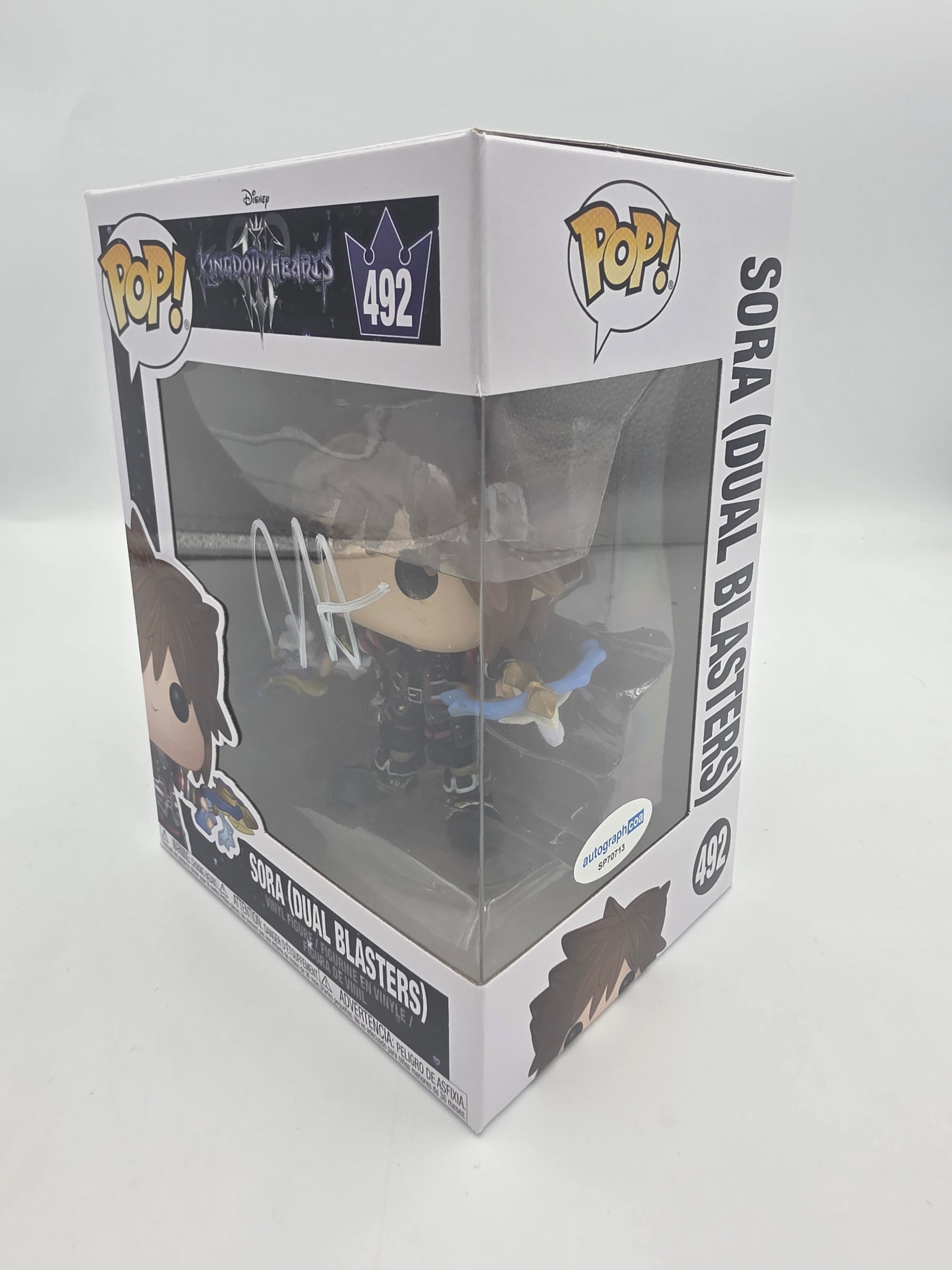 Sora (Dual Blasters) - #492 - Funko Pop! - Disney - Kingdom Hearts - Signed By Joel Osment - Autographcoa Certified