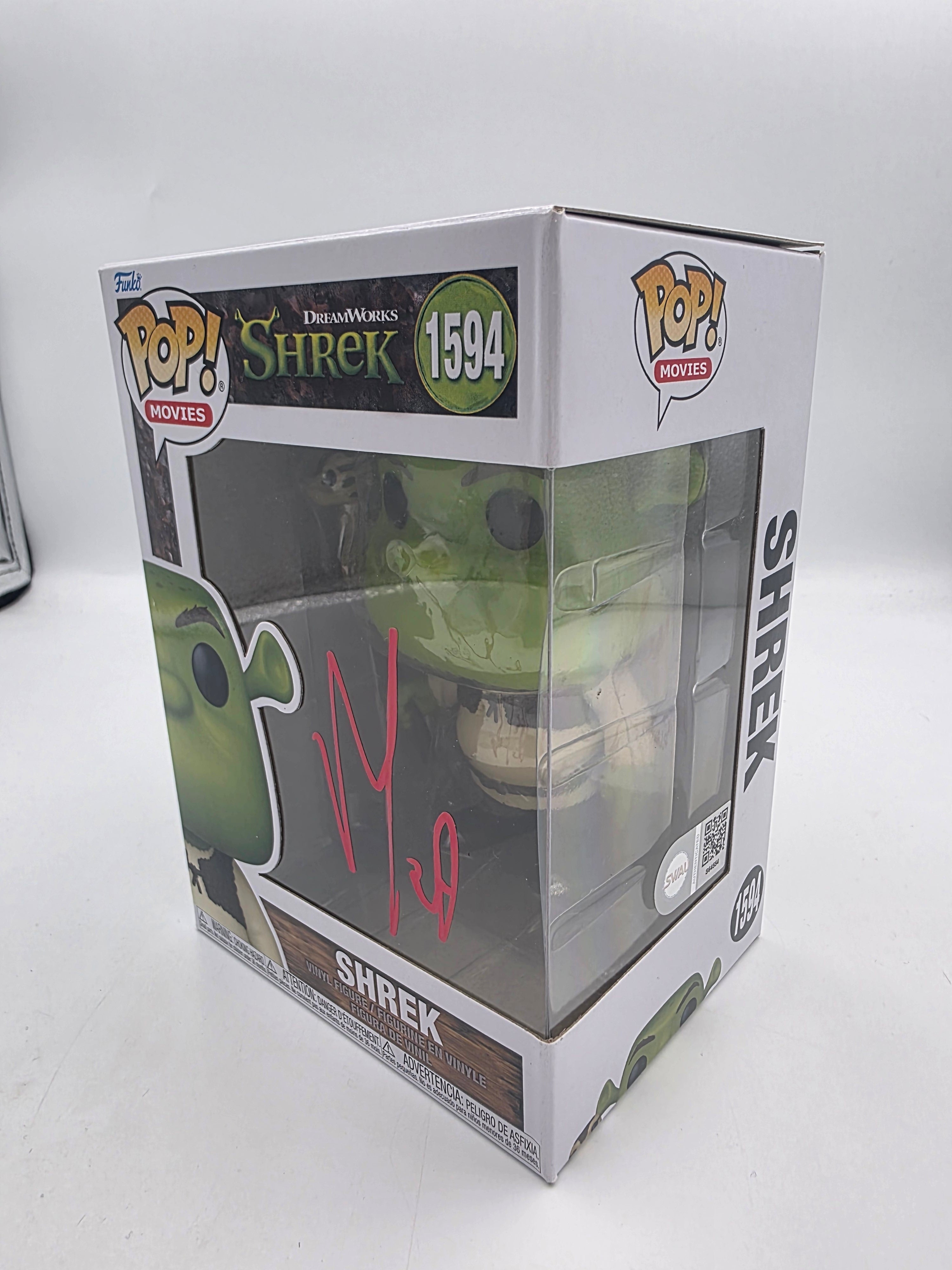 Shrek - #1594 - Funko Pop! - Shrek - Signed By Mike Myers - Swau Certified