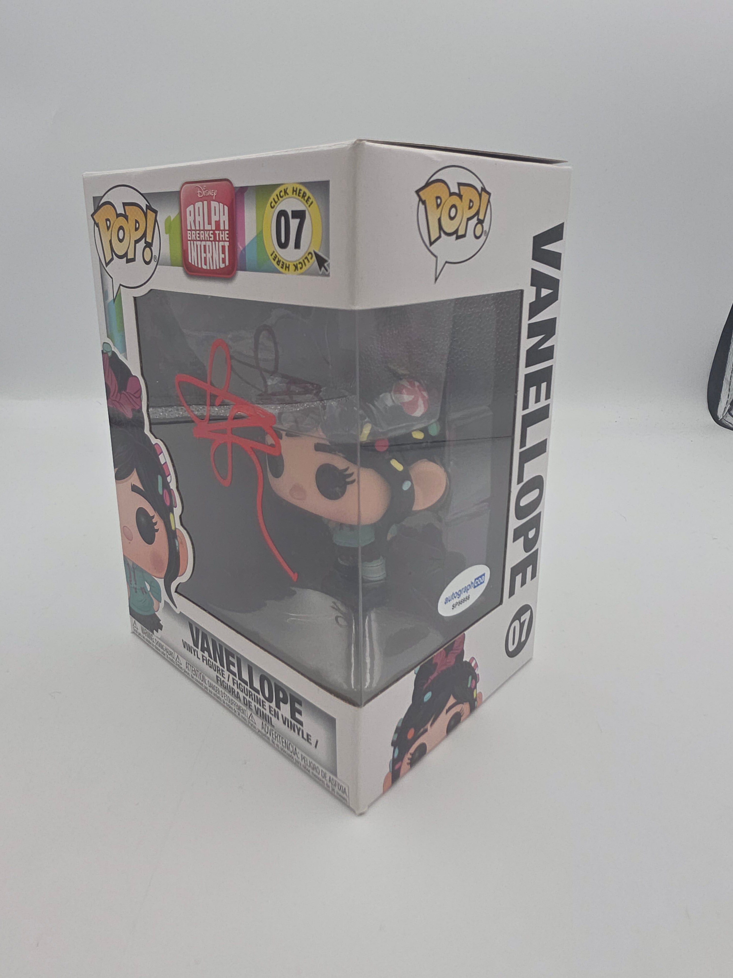 Vanellope - #07 - Disney - Signed By Sarah Silverman - Autographcoa Certified Funko Pop!