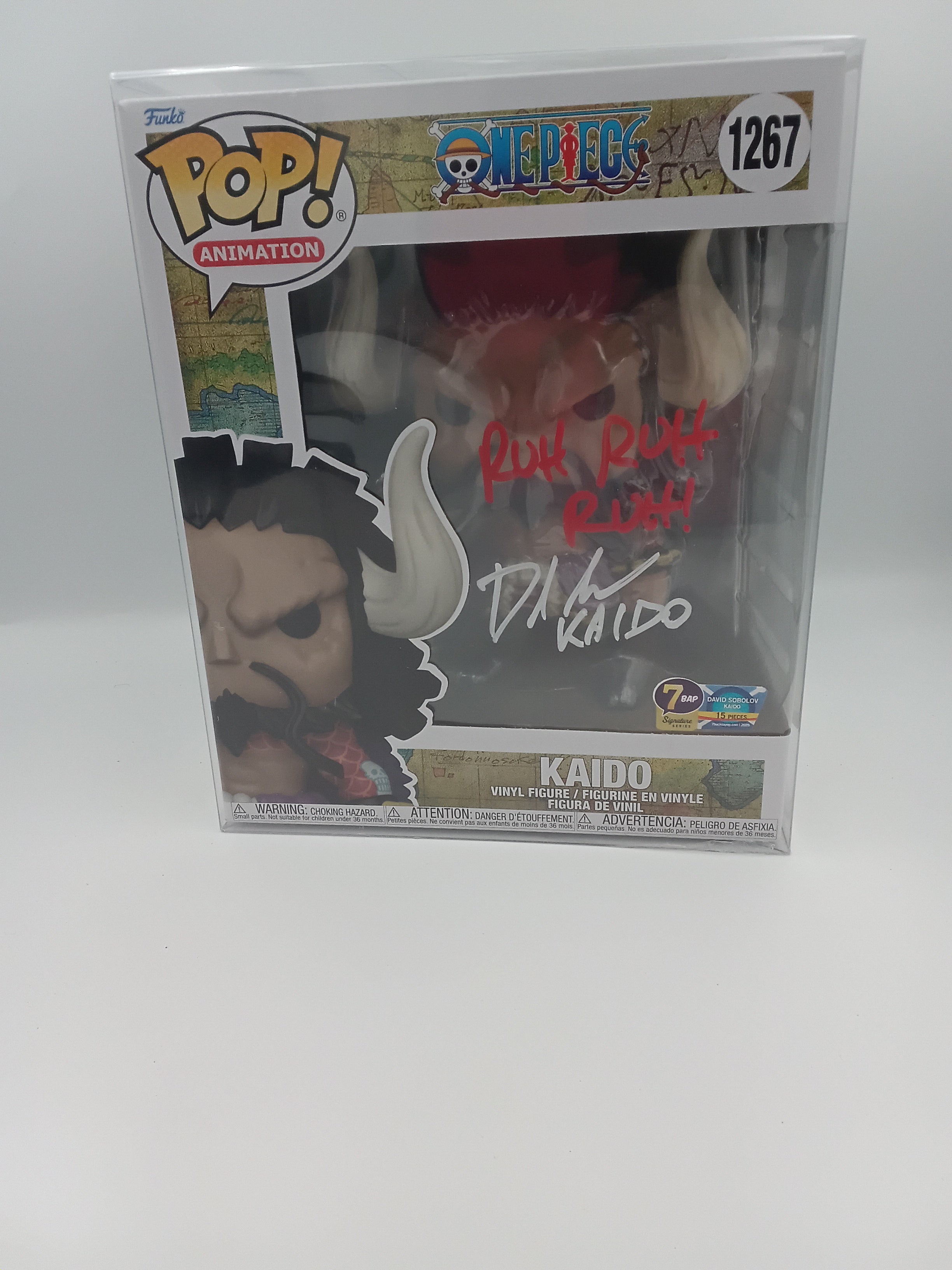 Kaido- #1267 - Funko Pop! - One Piece - 7BAP - Signature Series - Signed By David Sobolov - 15PCS