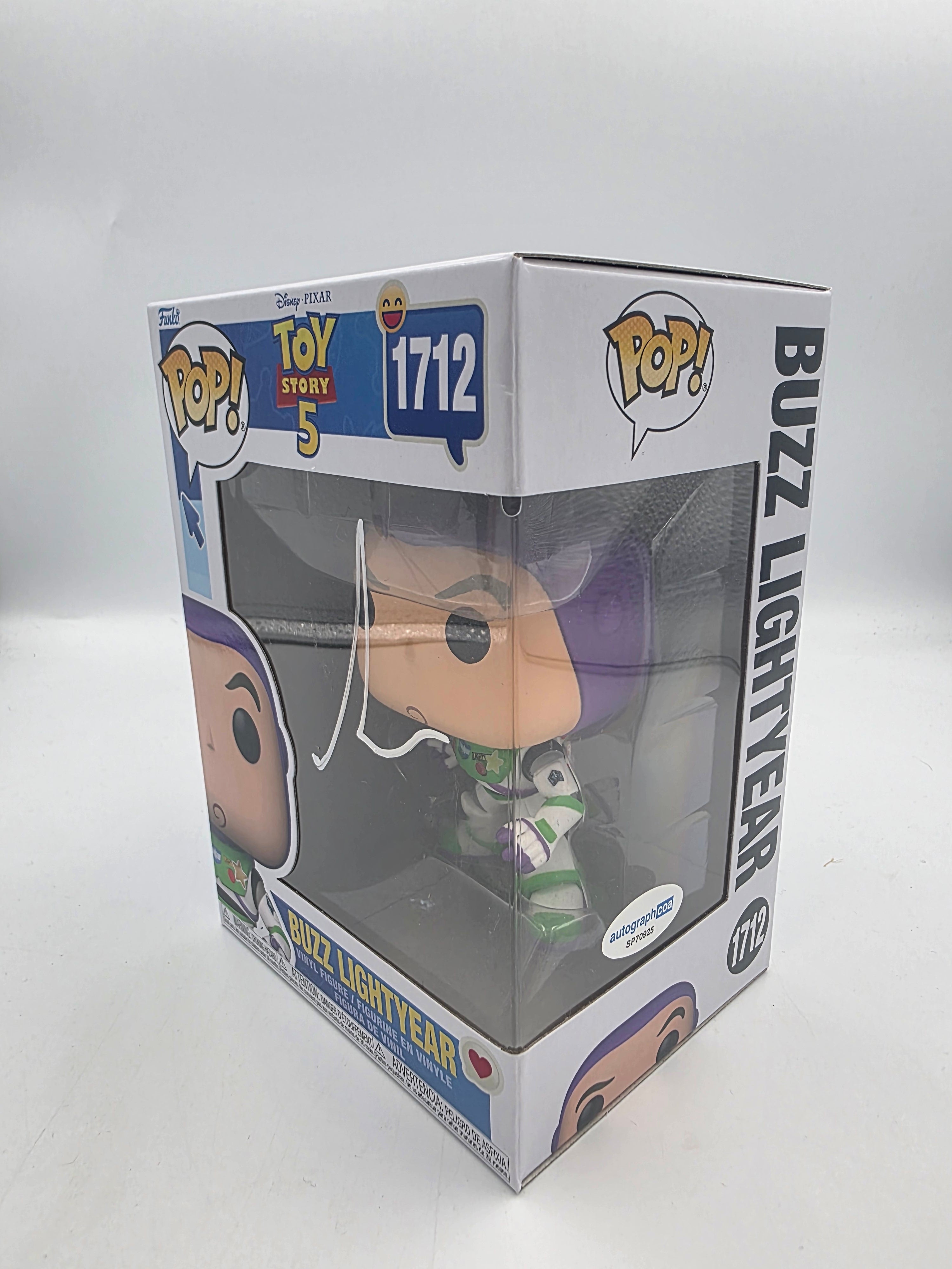 Disney Toy Story 5 - Buzz Lightyear - #1712 - Funko POP! - Signed By Tim Allen - Autographcoa Certificated