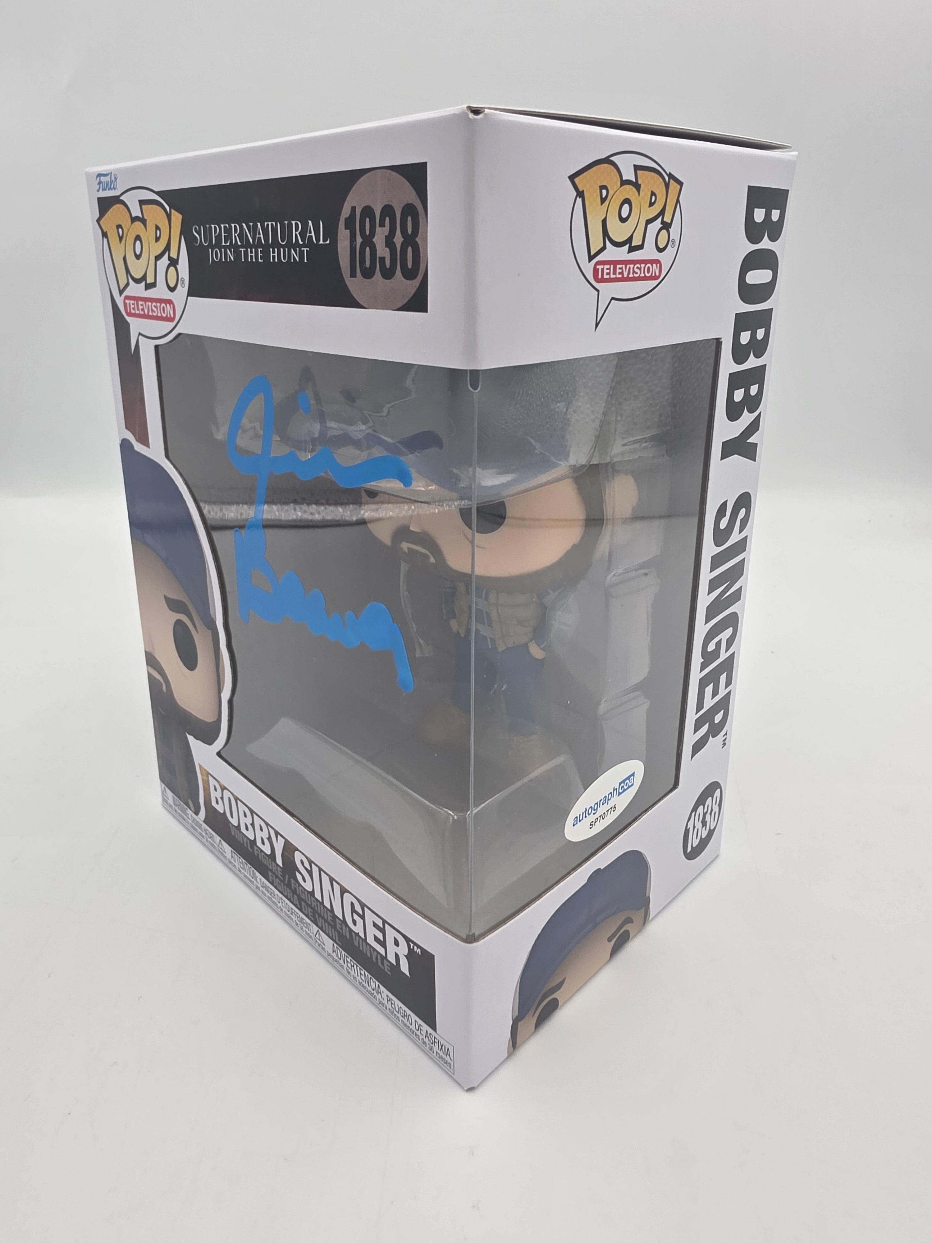 Bobby Singer - #1838 - Funko Pop! - Television - Supernatural Join the Hunt - Signed By Jim Beaver - Autographcoa Certified