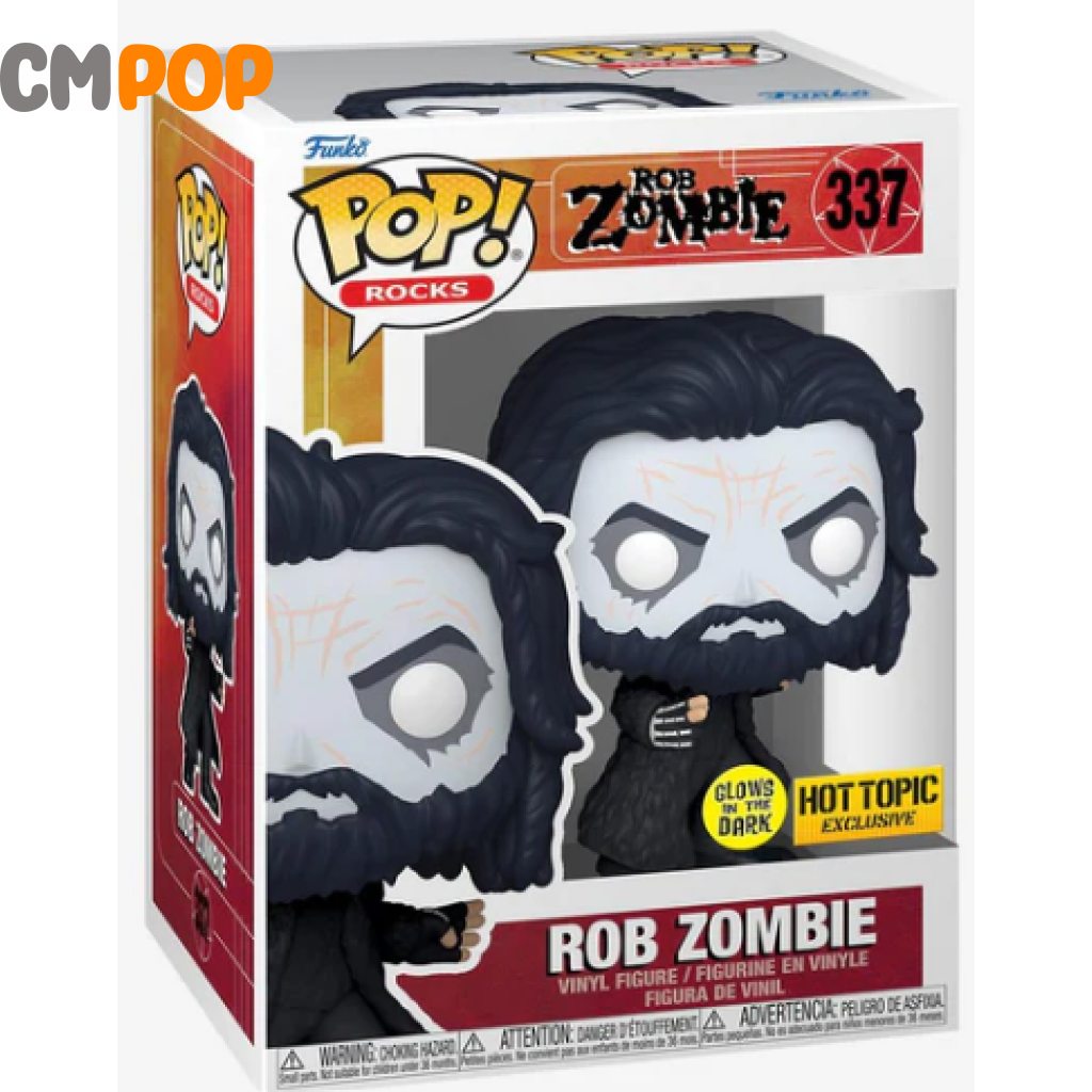 Rob Zombie Gitd - #337 Funko Pop! Rocks Hot Topic Exclusive Pop