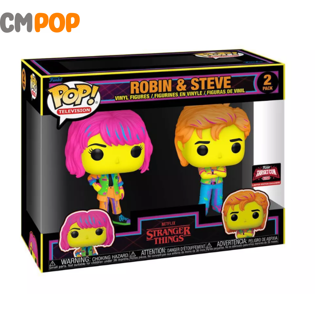 Robin & Steve 2 Pk - Stranger Things Funko Pop! Target Con 2024 Limited Edition Exclusive Pop