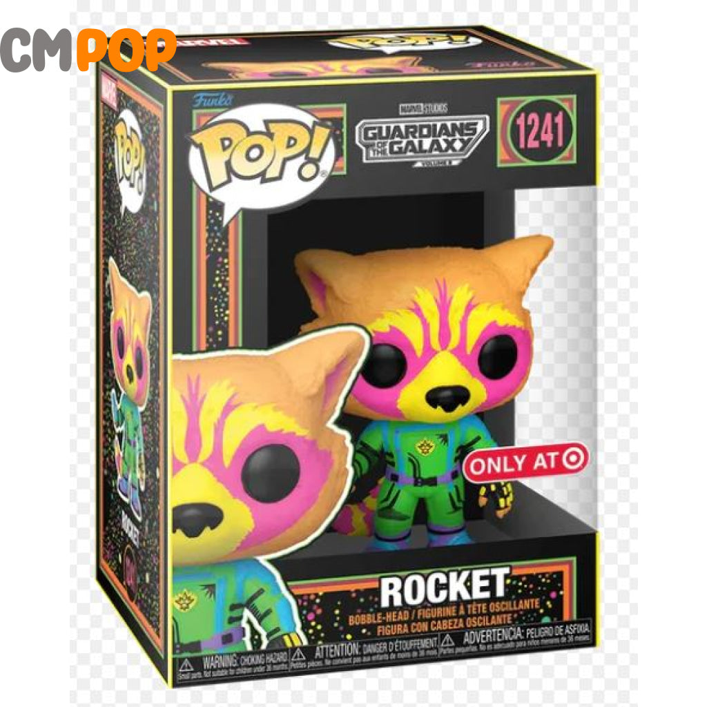 Rocket Blacklight - #1241 Funko Pop! Guardians Of The Galaxy Vol 3 Target Exclusive Pop