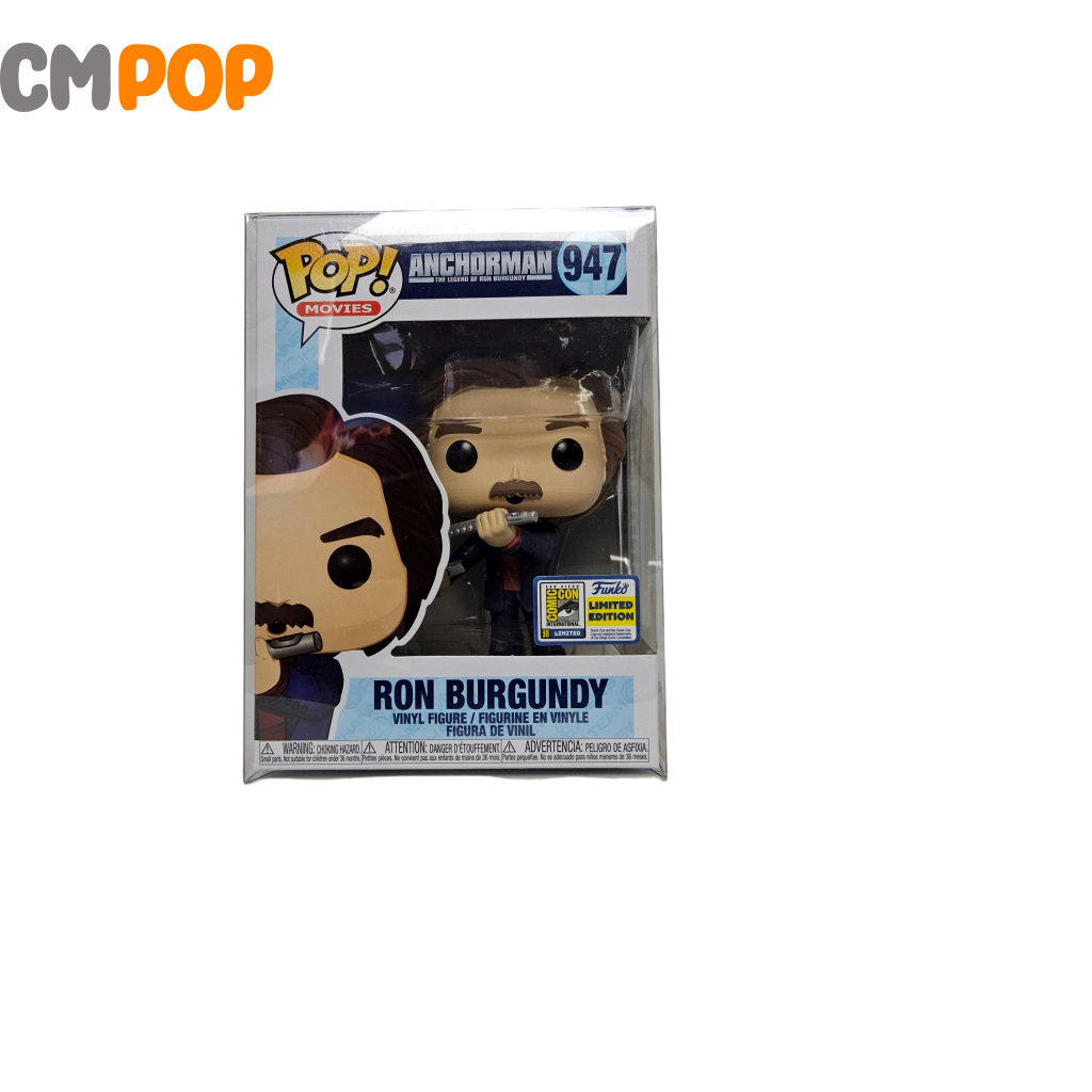 Ron Burgundy - #947 Anchorman Sdcc Con Sticker Exclusive Funko Pop