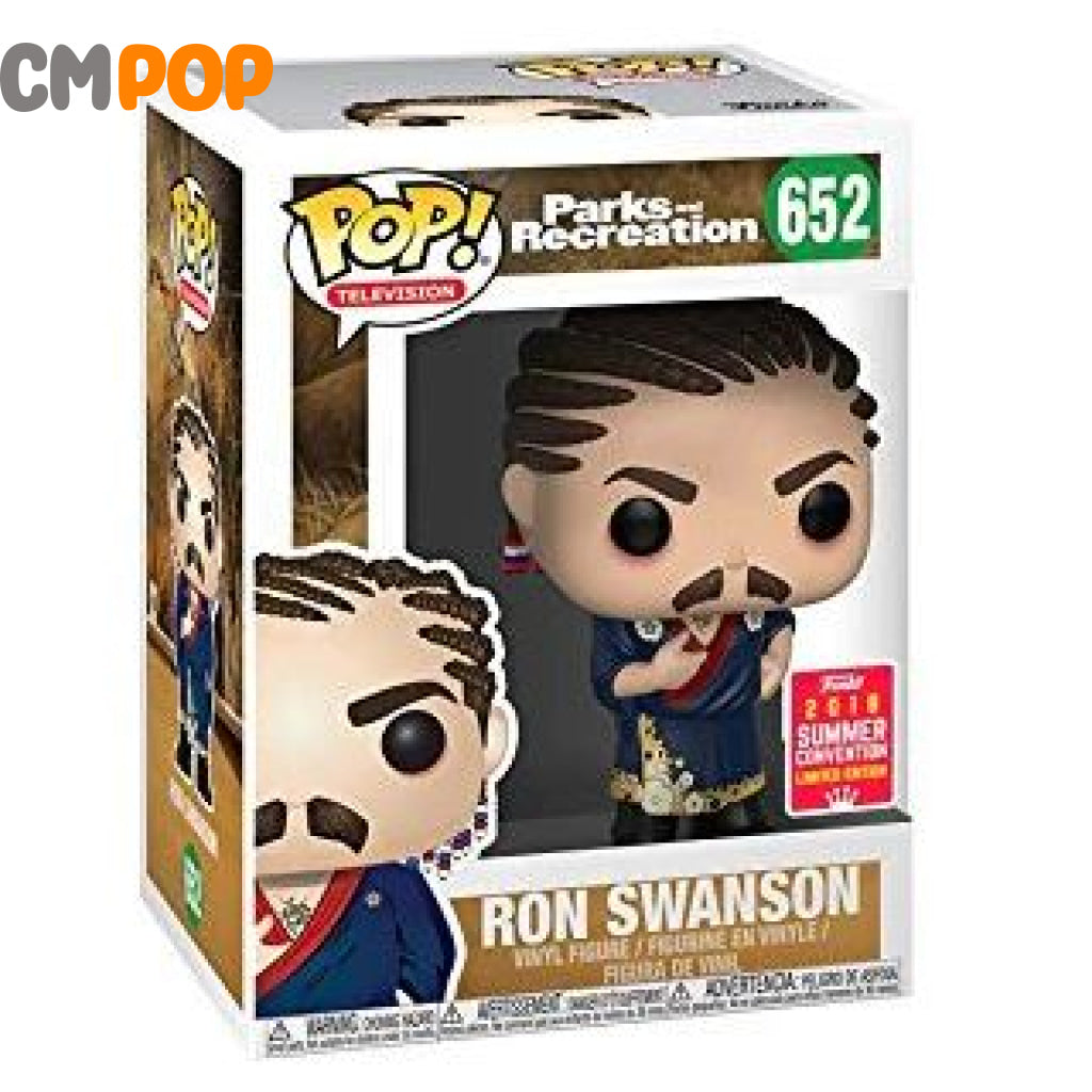 Ron Swanson - #652 Funko Pop! Parks And Rec 2018 Summercon Exclusive Pop