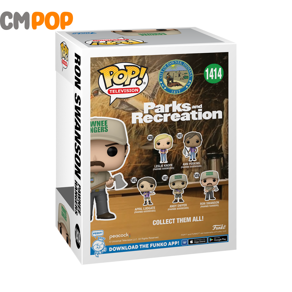 Ron Swanson Pawnee Rangers - #1414 Funko Pop! Parks And Rec Pop