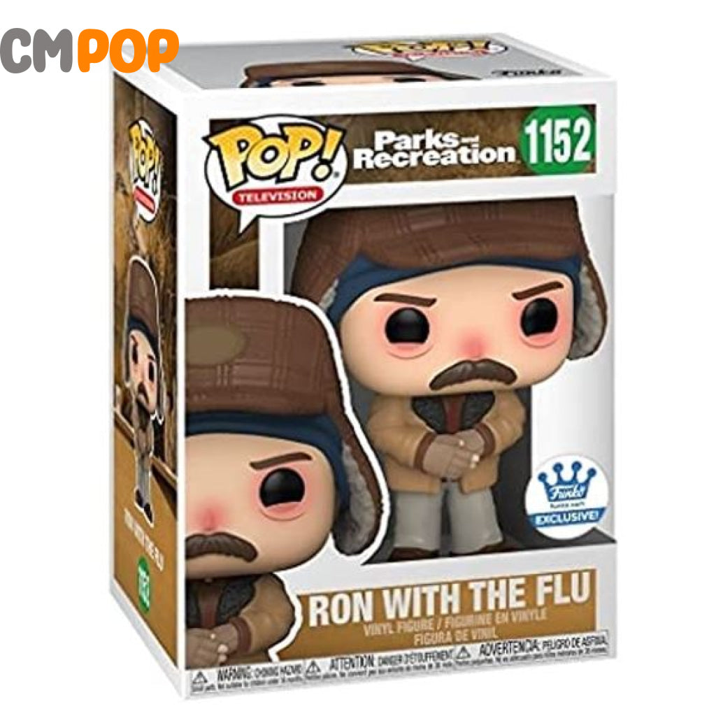 Ron With The Flu - #1152 Funko Pop! Parks And Rec Exclusive 9/10 Condition Pop
