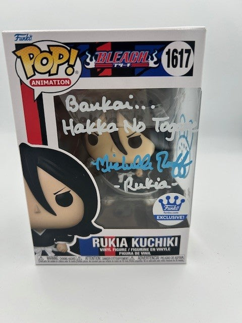 Rukia Kuchiki  - #1617 - Funko Pop! - Animation  - Signed By Michelle Ruff - Bleach  - Funko Exclusive