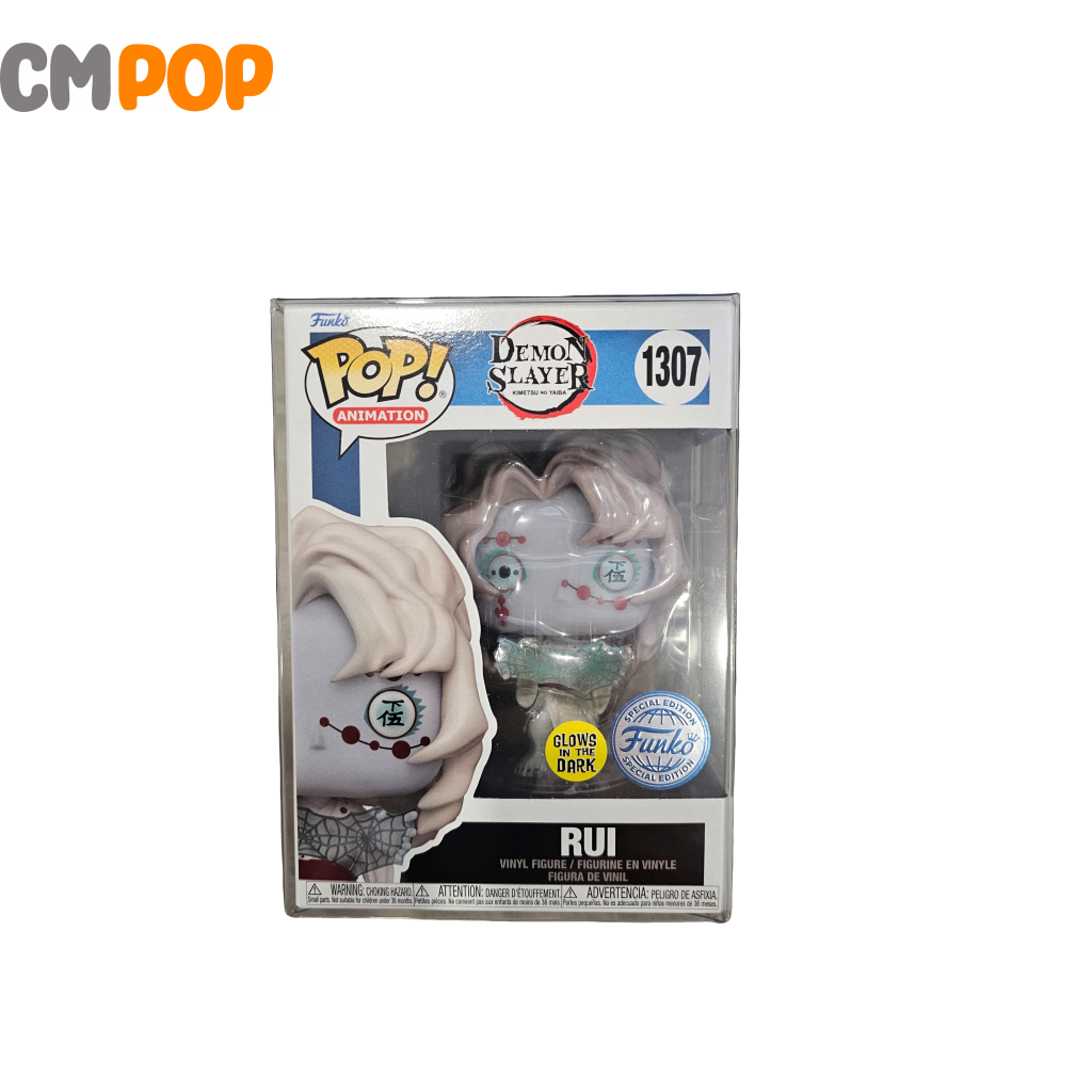 Funko Pop! Demon Slayer #1307 Rui Glow In The Dark - Edizione Esclusiva Gamestop, Collezionabile