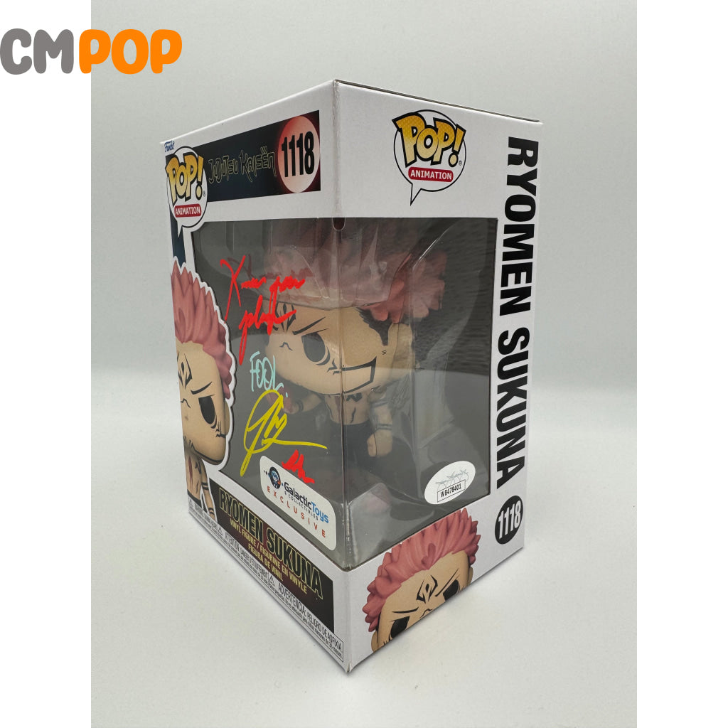 Ryomen Sukuna - #1118 Funko Pop! Animation Jujutsu Kaisen Galactic Toys Exclusive Signed By Ray