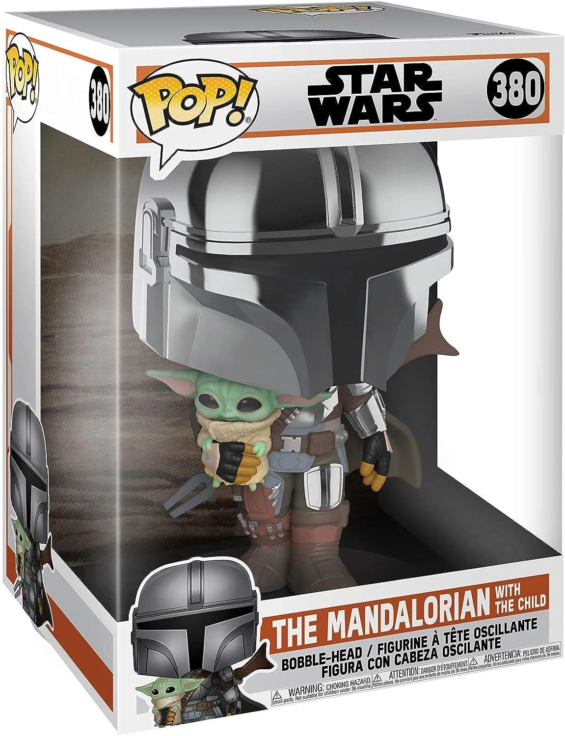 The Mandalorian with The Child - #380 - Funko Pop! - Star Wars - Jumbo