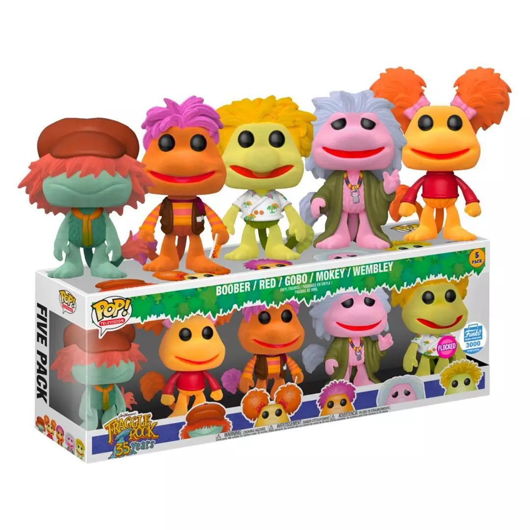 Boober / Red / Gobo / Mokey / Wembley - 5pk - Funko Pop! - Television - Fraggle Rock - Flocked - Funko 3000 Pieces