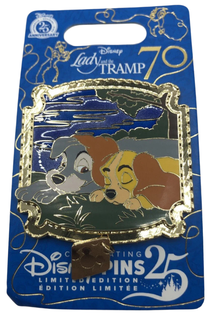Disney Parks Pin 2025 70th Anniversary Lady & The Tramp - Pin - Disney Pins